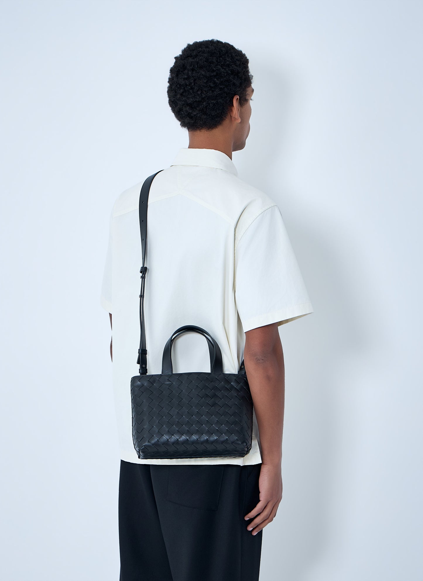 Bottega Veneta Men Mini Intrecciato Zipped Tote Bag BOTTEGA VENETA