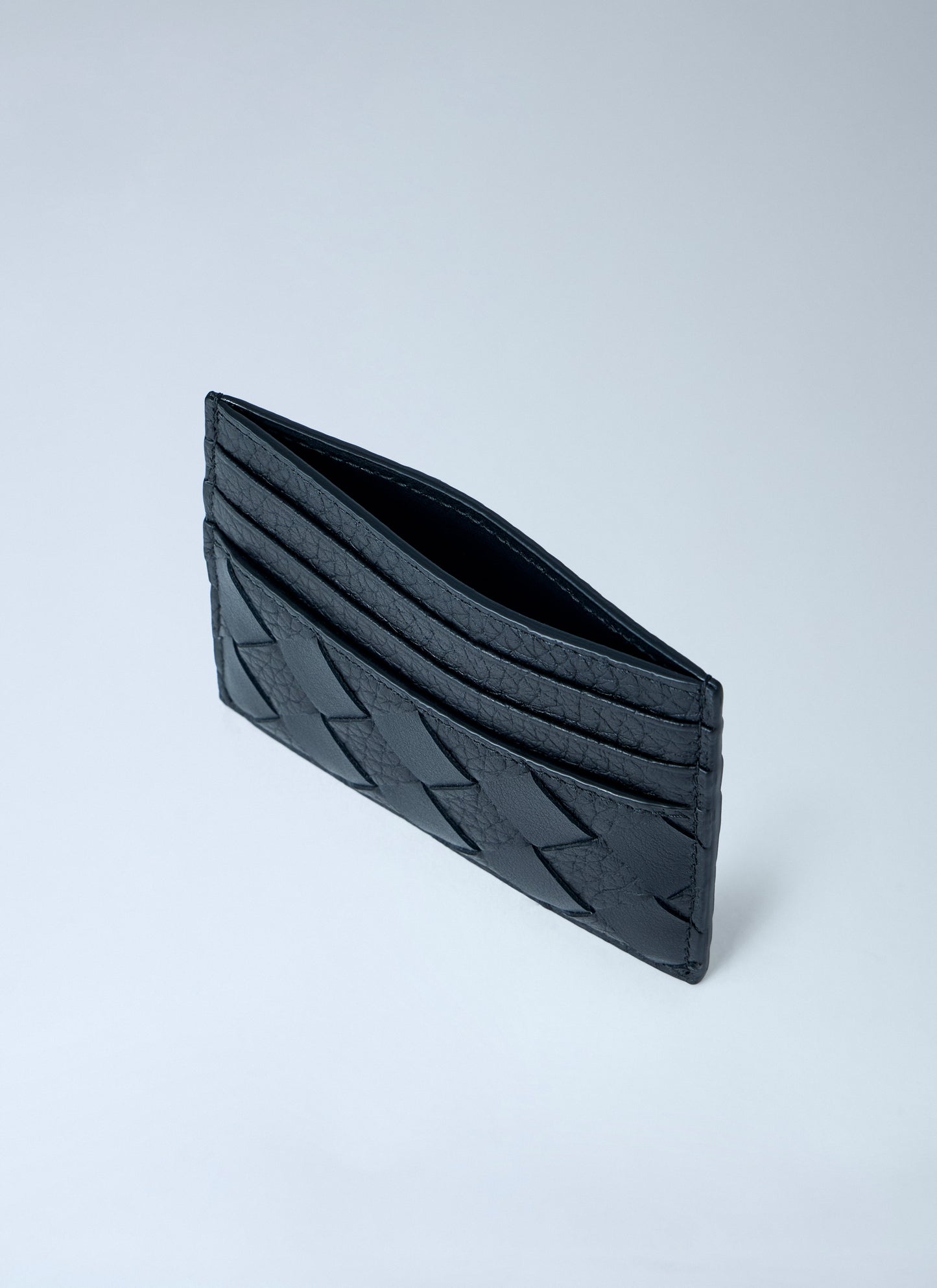 Bottega Veneta Men Intrecciato Leather Card Holder BOTTEGA VENETA
