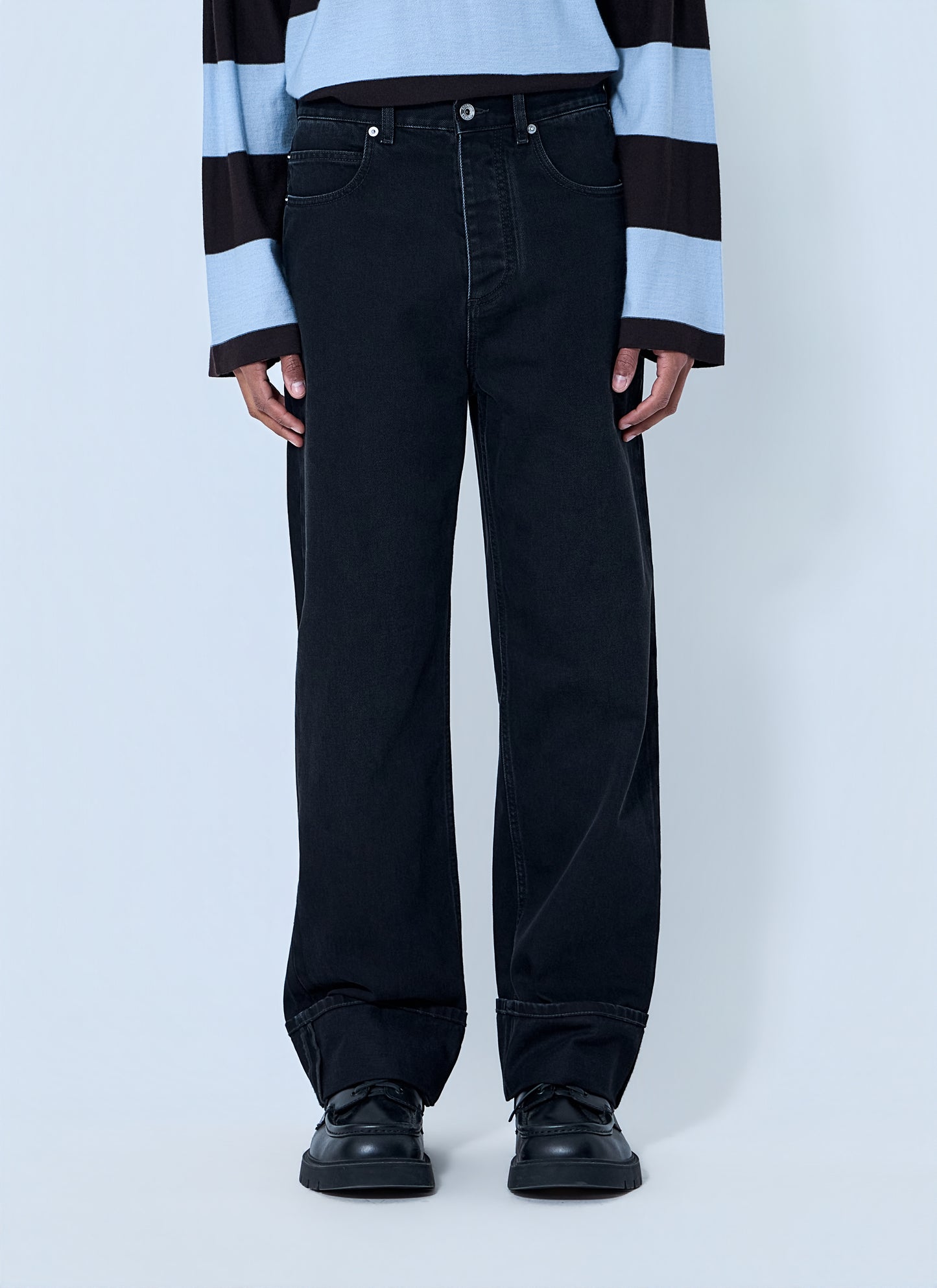 Bottega Veneta Men Wide-Leg Denim Jeans BOTTEGA VENETA