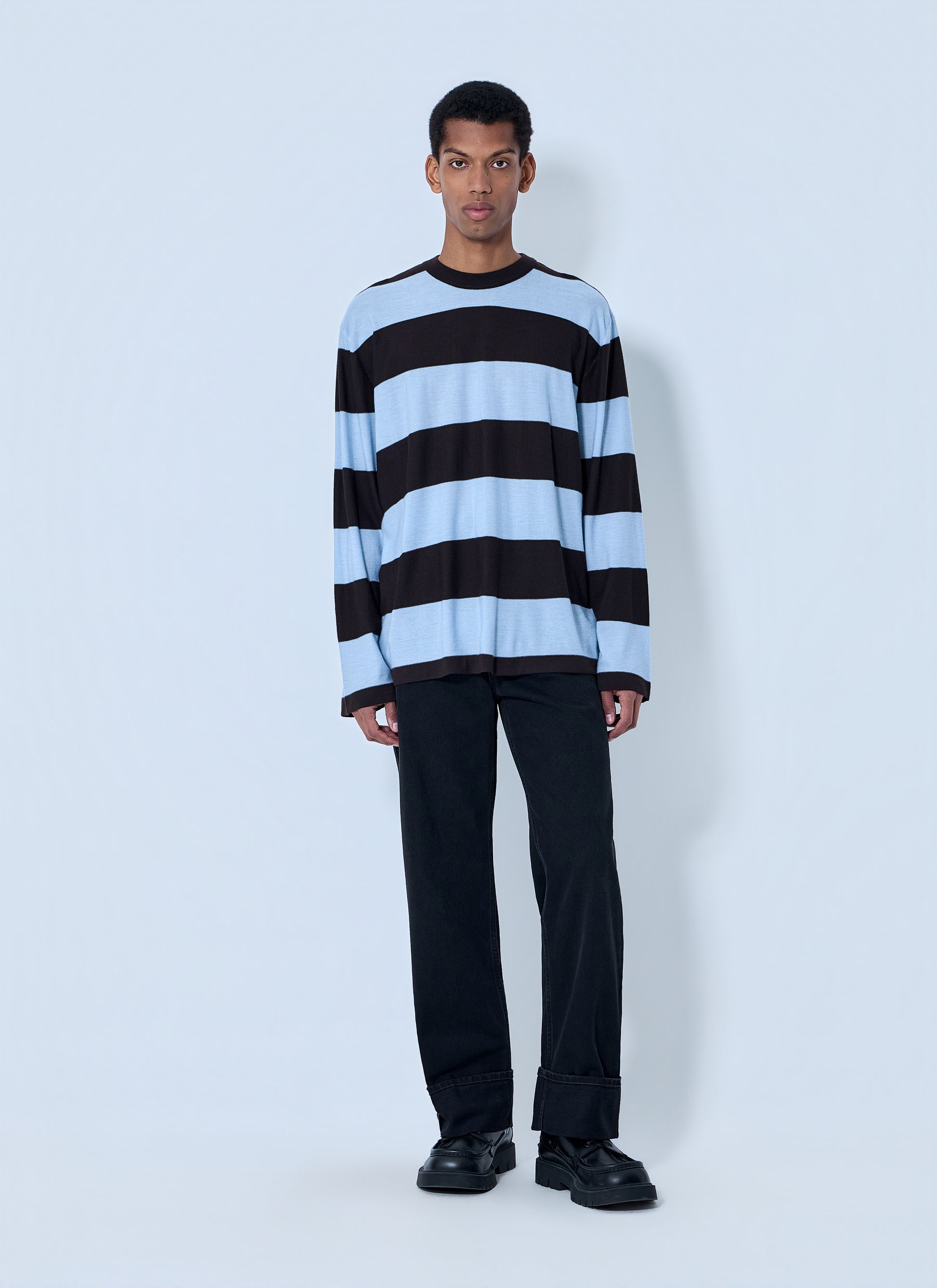 Bottega Veneta Men Striped Long Sleeve T-Shirt BOTTEGA VENETA