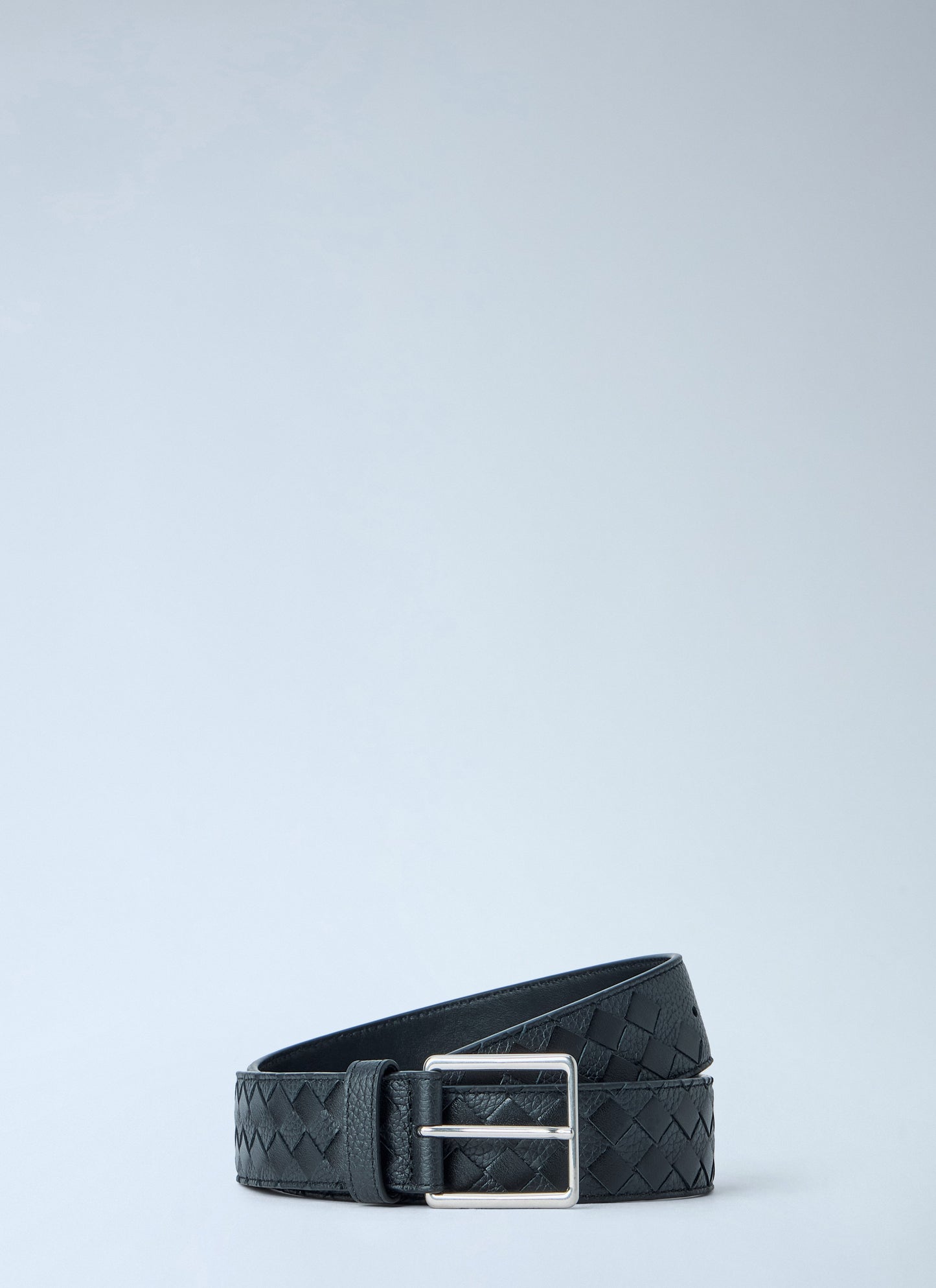 Bottega Veneta Men Woven Taurillon Leather Belt