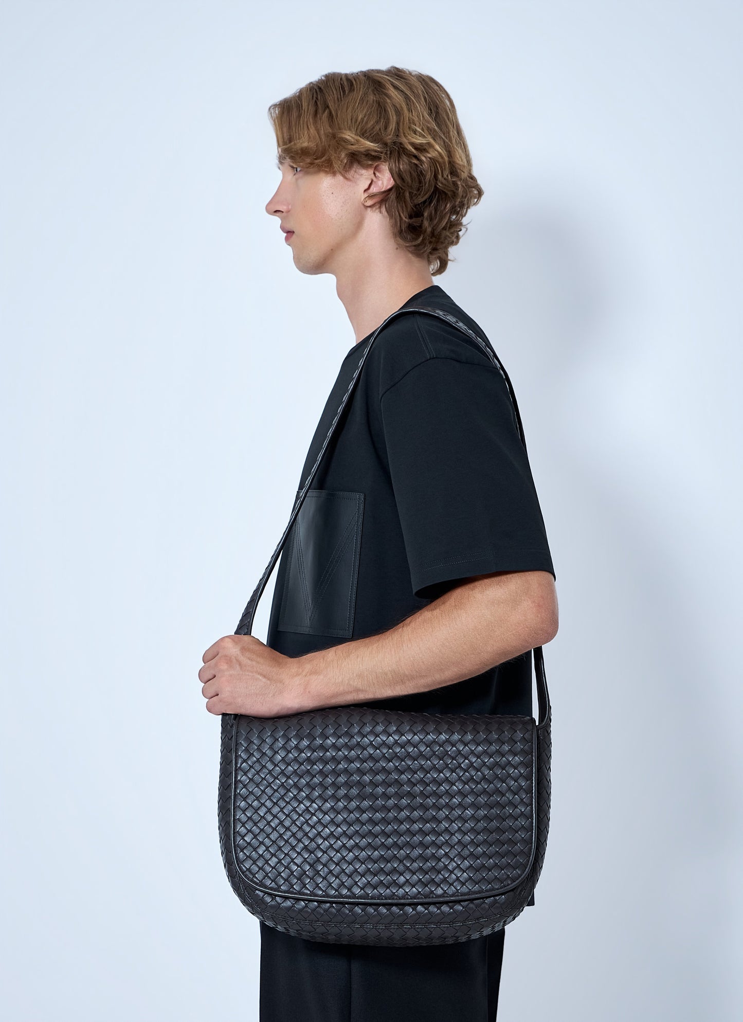 Bottega Veneta Men Veneto Large Messenger Bag BOTTEGA VENETA