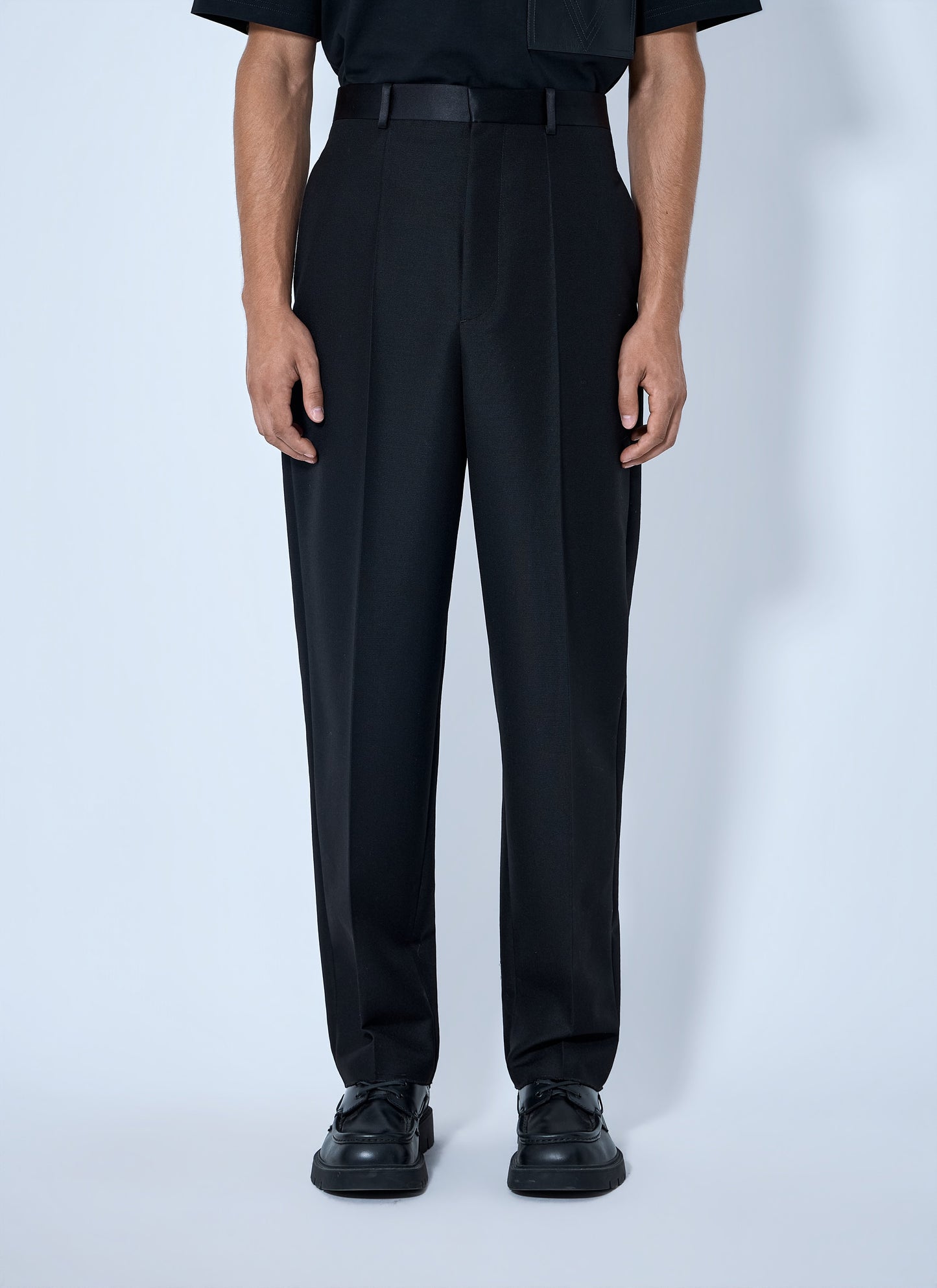 Bottega Veneta Men Mohair Wool Canvas Trousers BOTTEGA VENETA