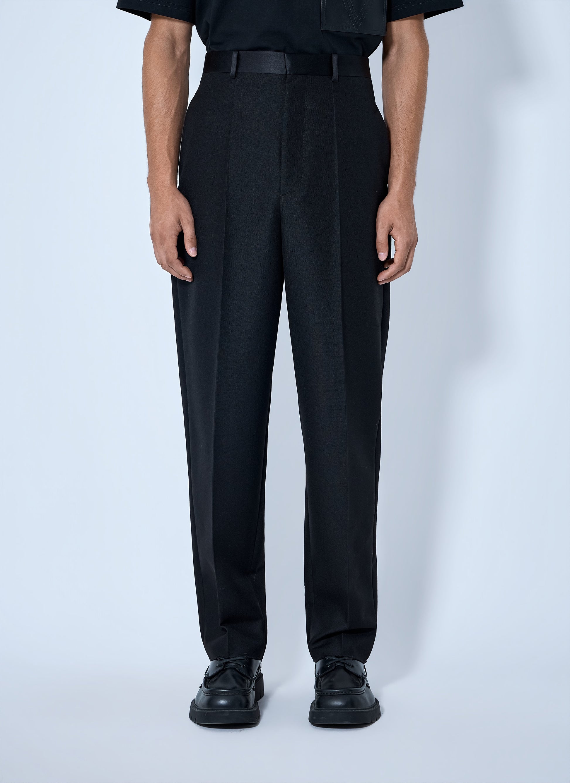 Bottega Veneta Men Mohair Wool Canvas Trousers BOTTEGA VENETA