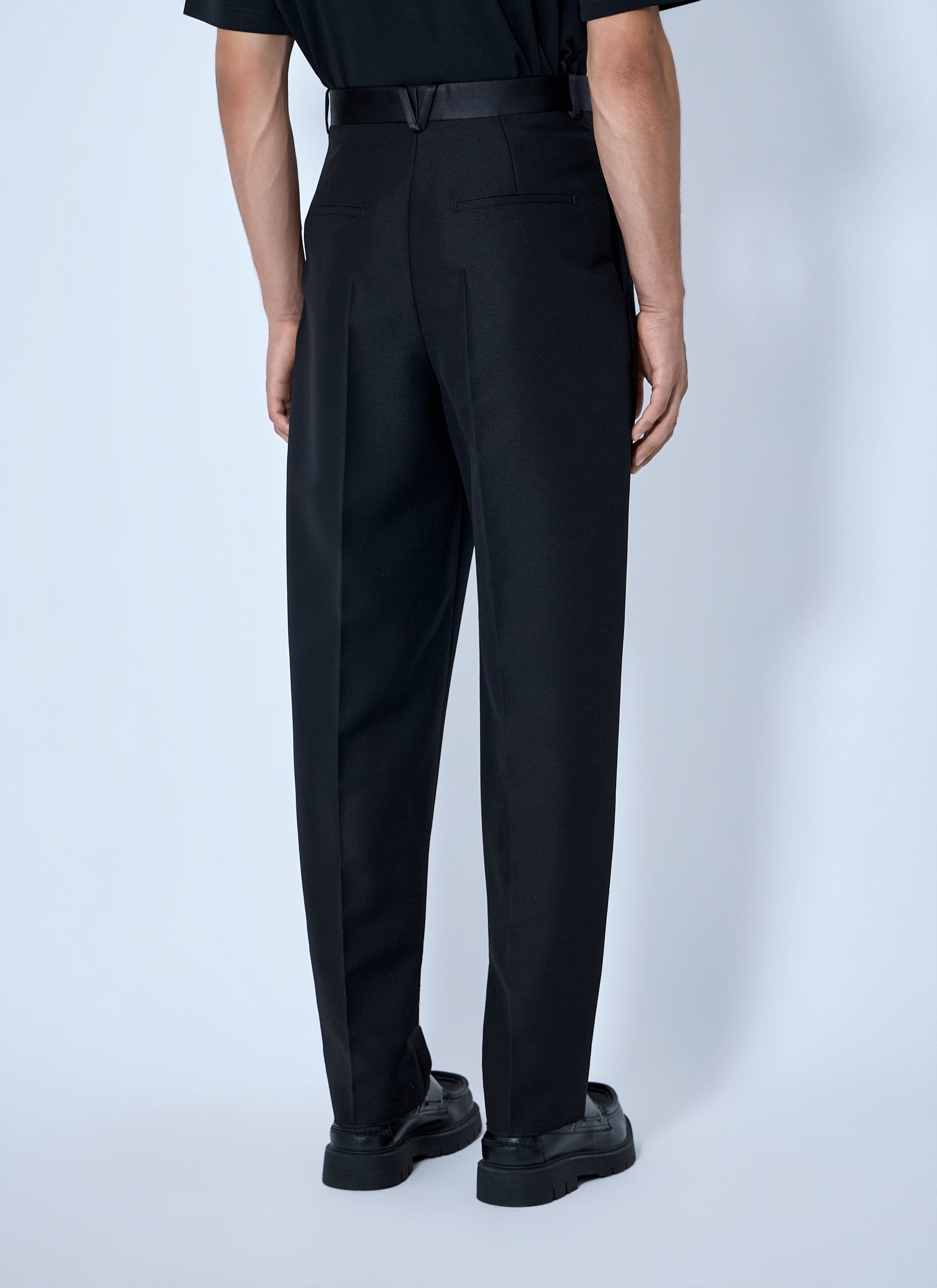 Bottega Veneta Men Mohair Wool Canvas Trousers BOTTEGA VENETA