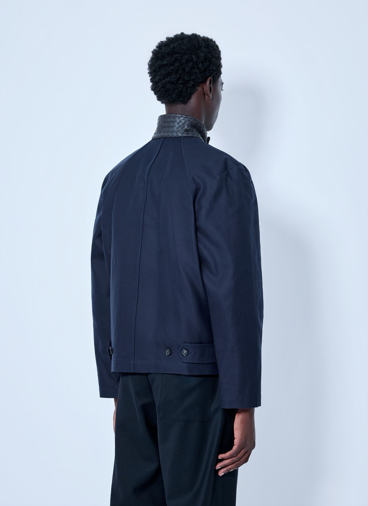 Bottega Veneta Men High-Collar Zip Jacket BOTTEGA VENETA