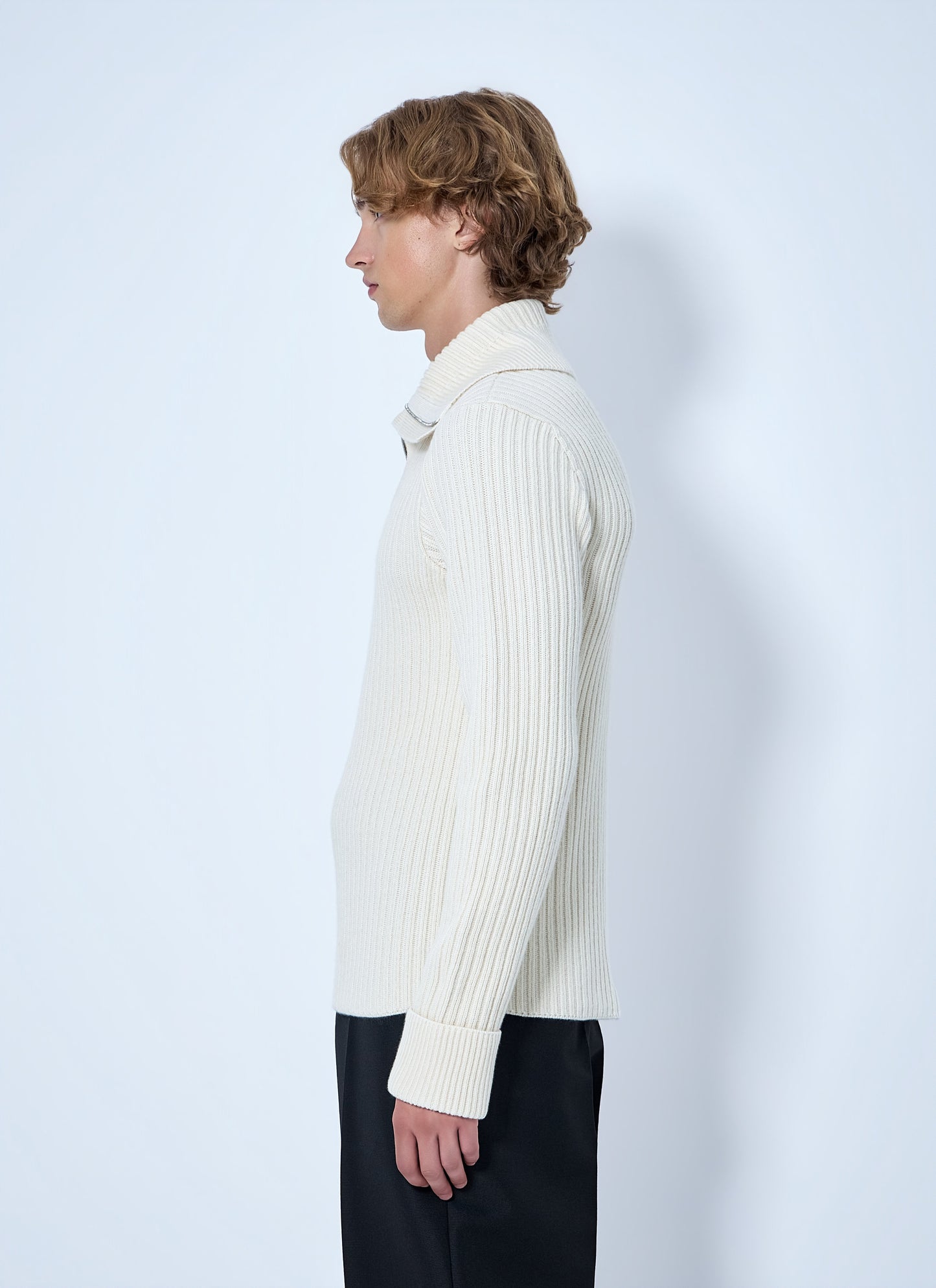 Bottega Veneta Men Ribbed Knit Sweater BOTTEGA VENETA