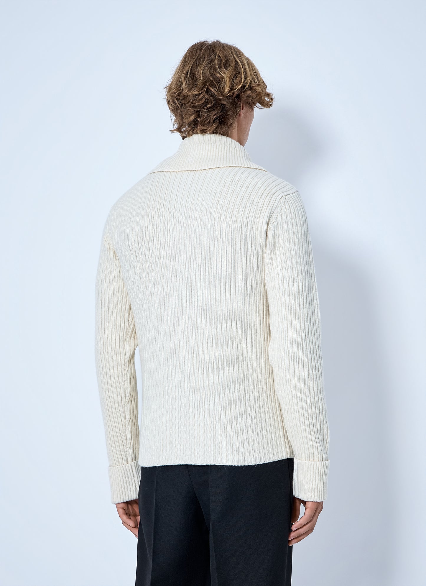 Bottega Veneta Men Ribbed Knit Sweater BOTTEGA VENETA