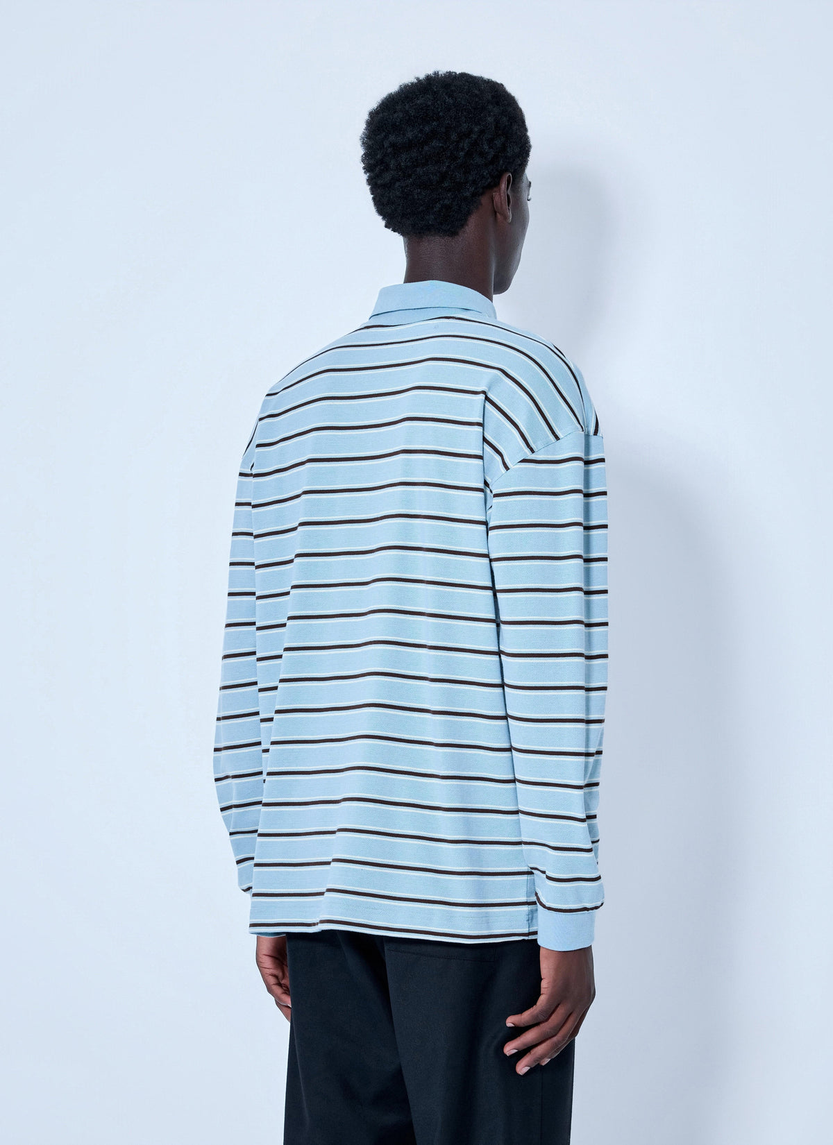 Bottega Veneta Men Striped Cotton-Piqué Polo Shirt BOTTEGA VENETA