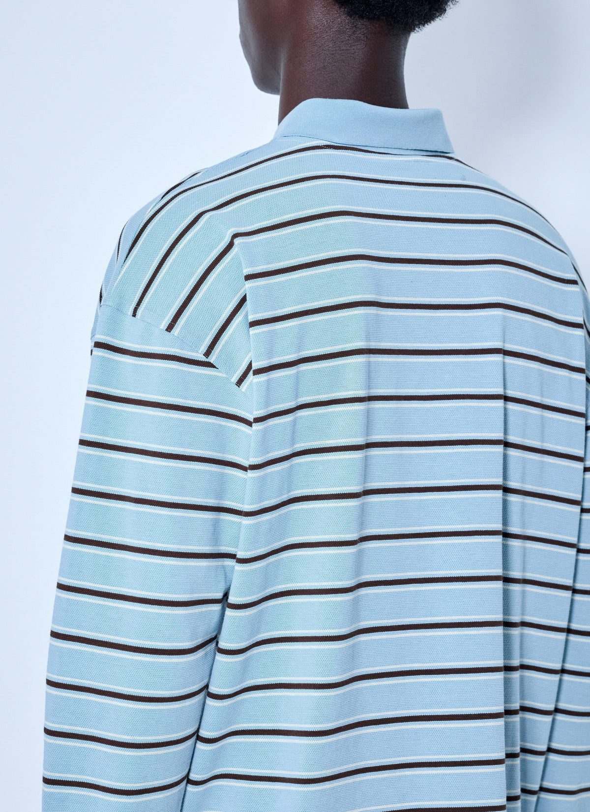 Bottega Veneta Men Striped Cotton-Piqué Polo Shirt BOTTEGA VENETA
