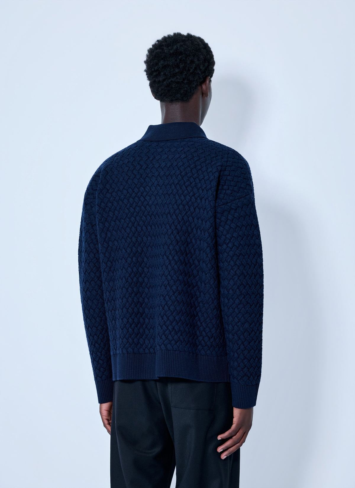 Bottega Veneta Men Lightweight Wool Intrecciato Sweater BOTTEGA VENETA