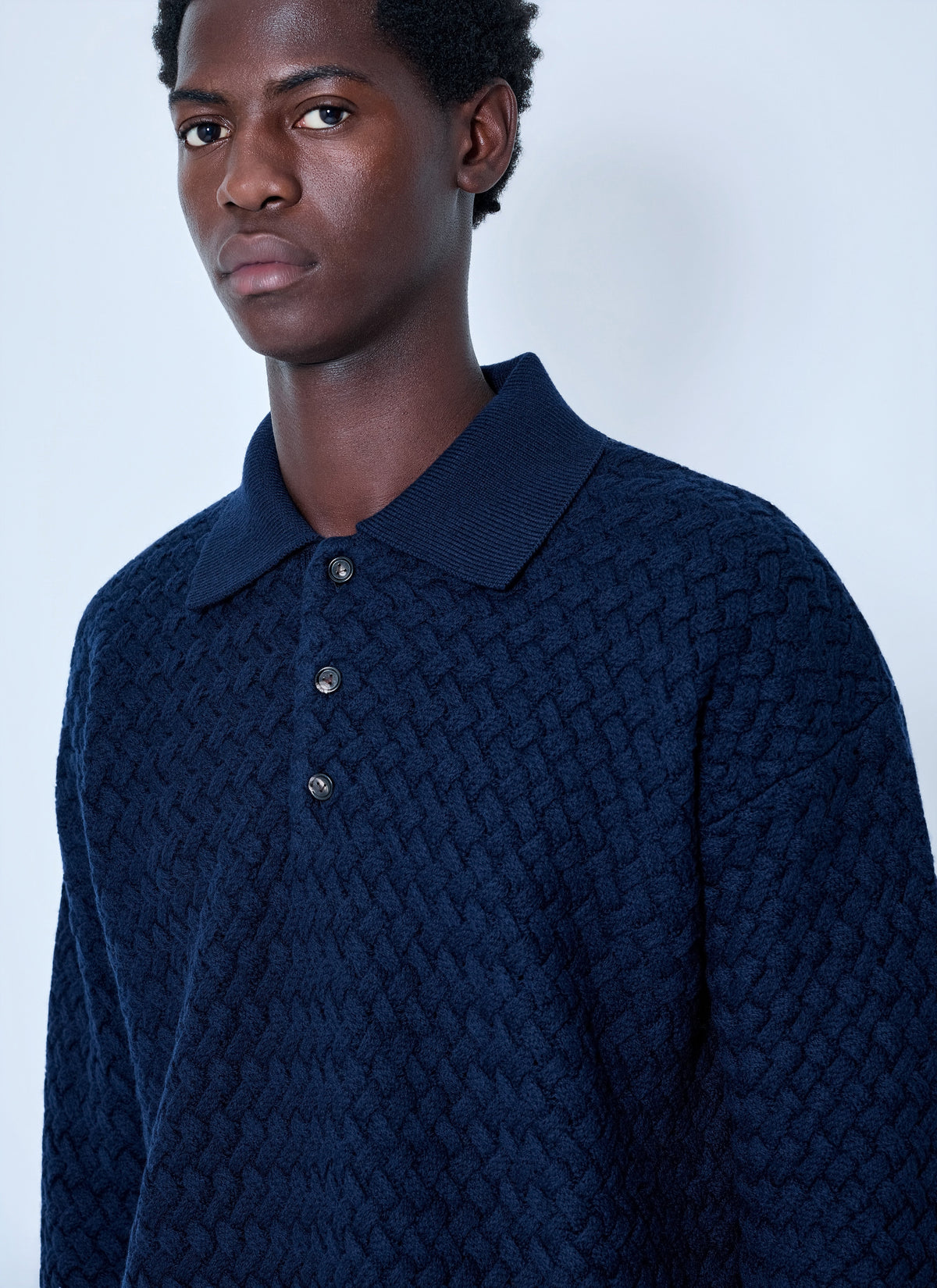 Bottega Veneta Men Lightweight Wool Intrecciato Sweater BOTTEGA VENETA
