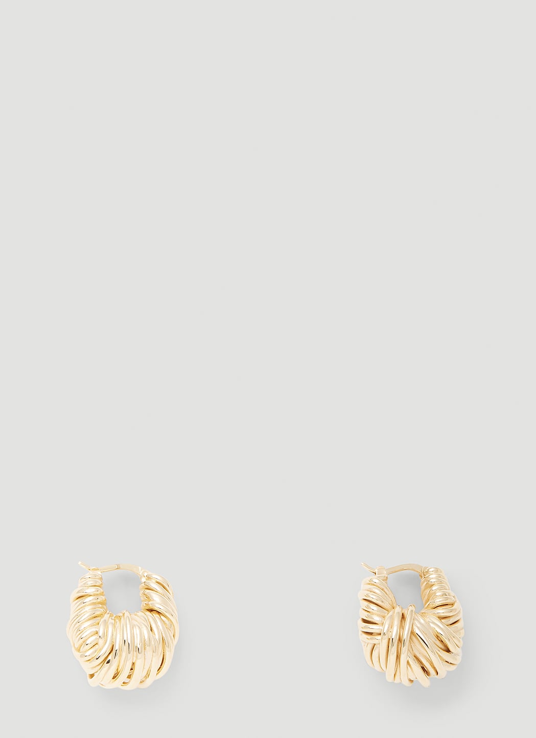 Bottega Veneta Women Twisted Hoop Earrings BOTTEGA VENETA