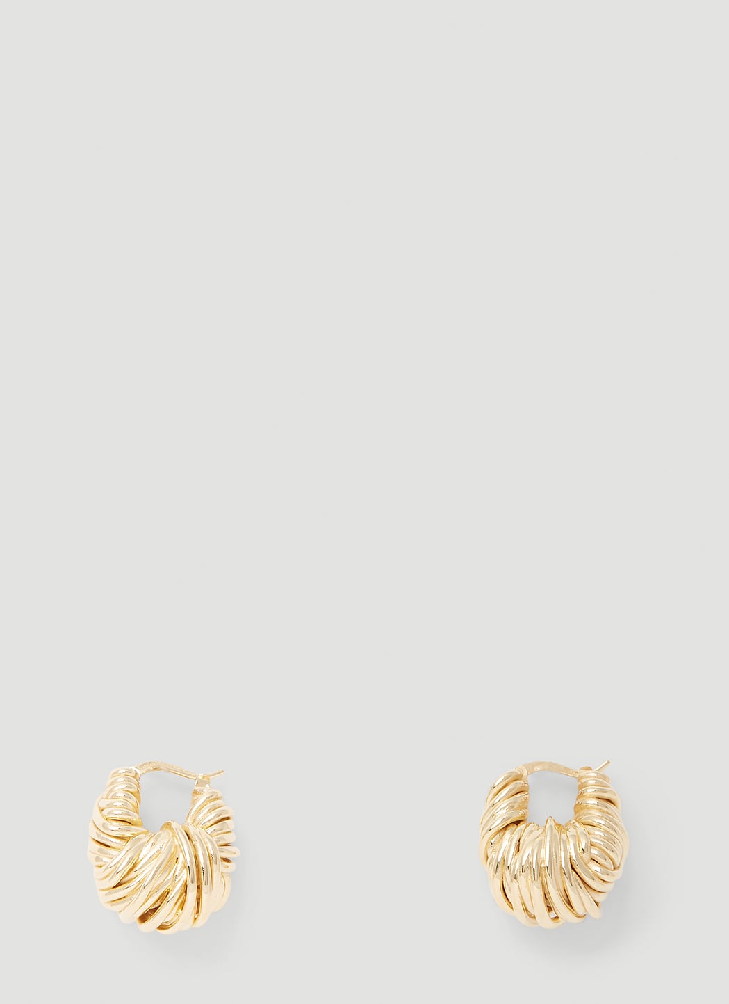 Bottega Veneta Women Twisted Hoop Earrings BOTTEGA VENETA