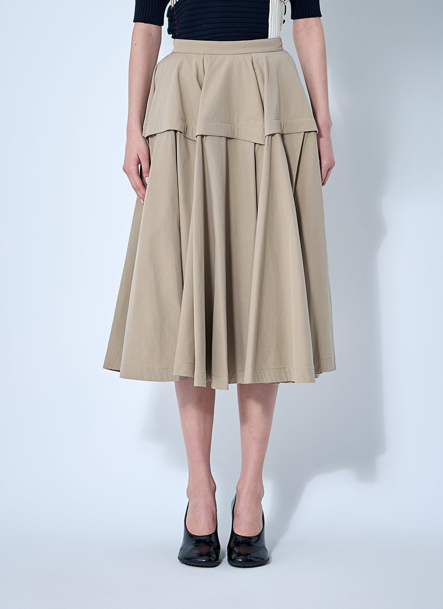 Bottega Veneta Women Gathered Midi Skirt BOTTEGA VENETA