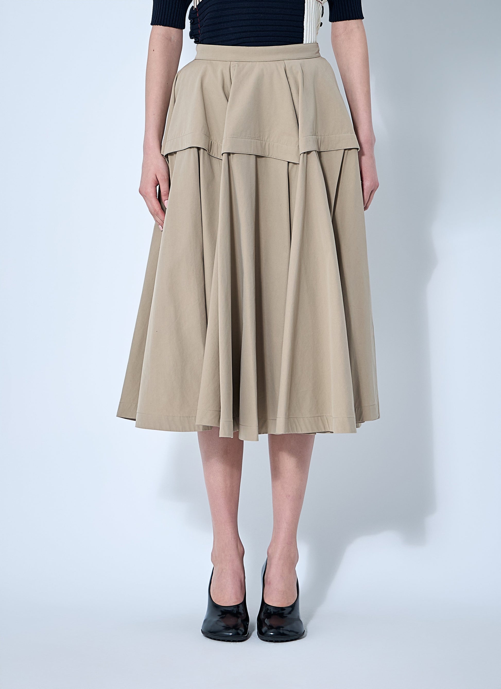 Bottega Veneta Women Gathered Midi Skirt BOTTEGA VENETA