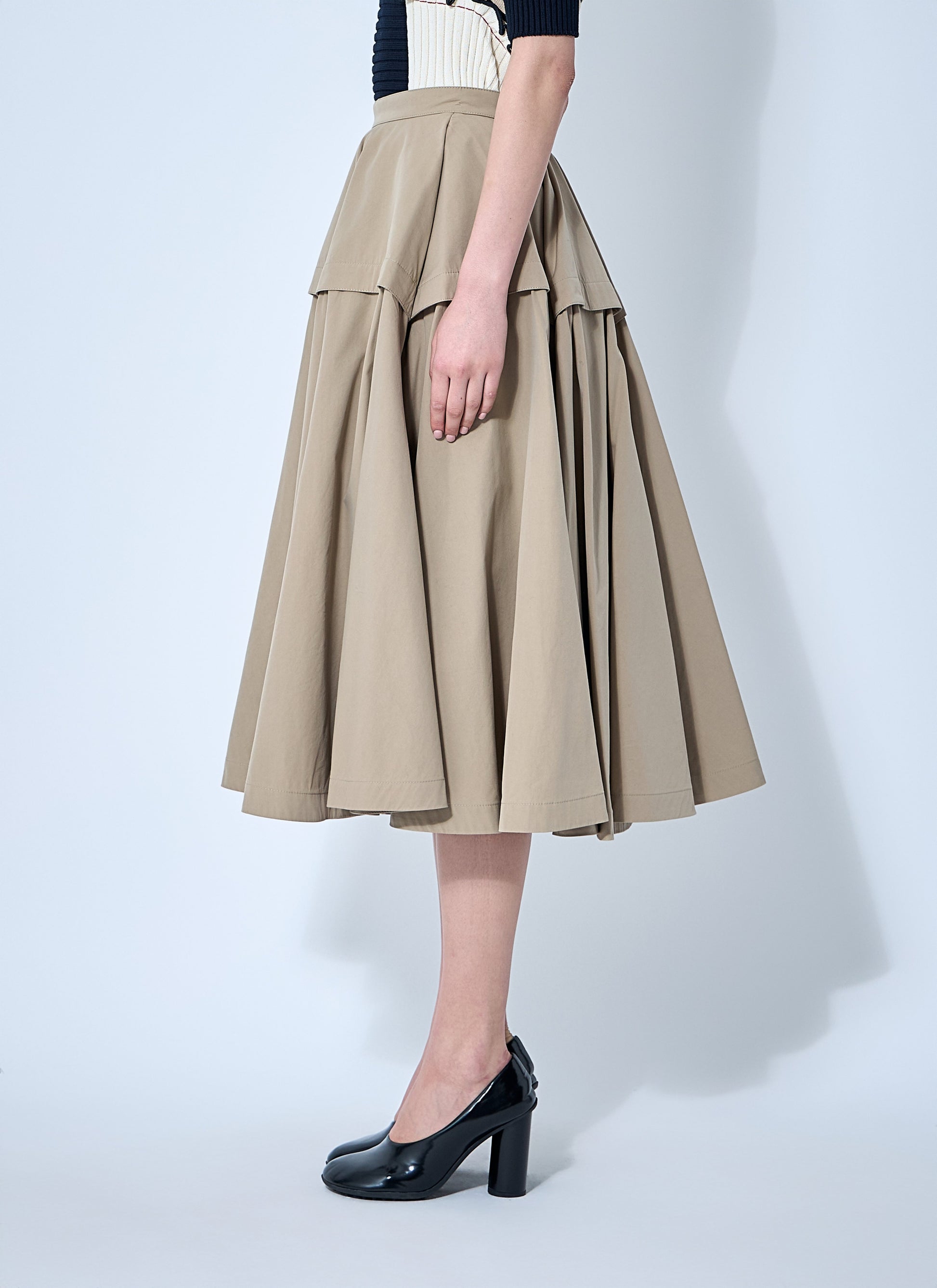 Bottega Veneta Women Gathered Midi Skirt BOTTEGA VENETA