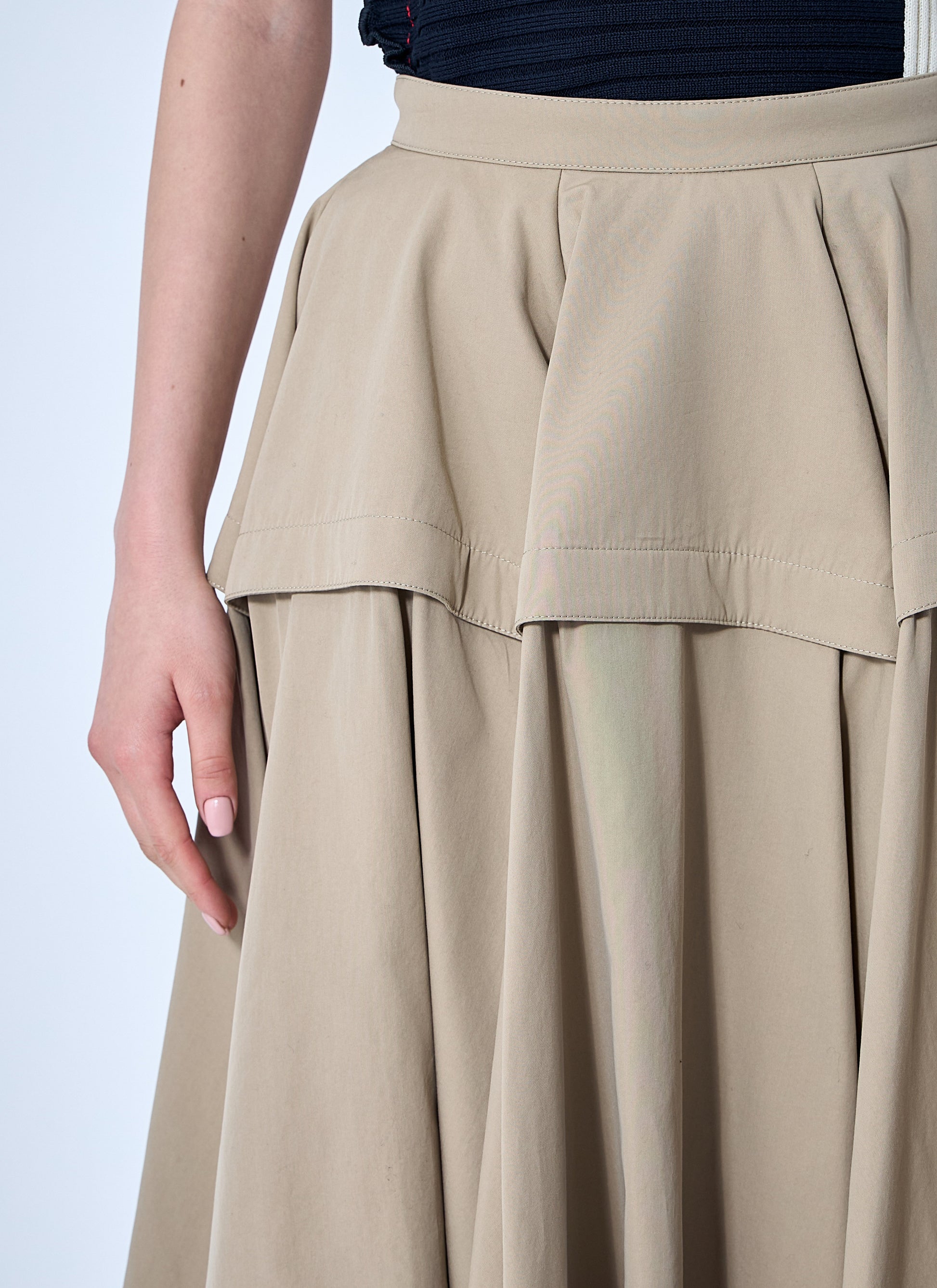 Bottega Veneta Women Gathered Midi Skirt BOTTEGA VENETA