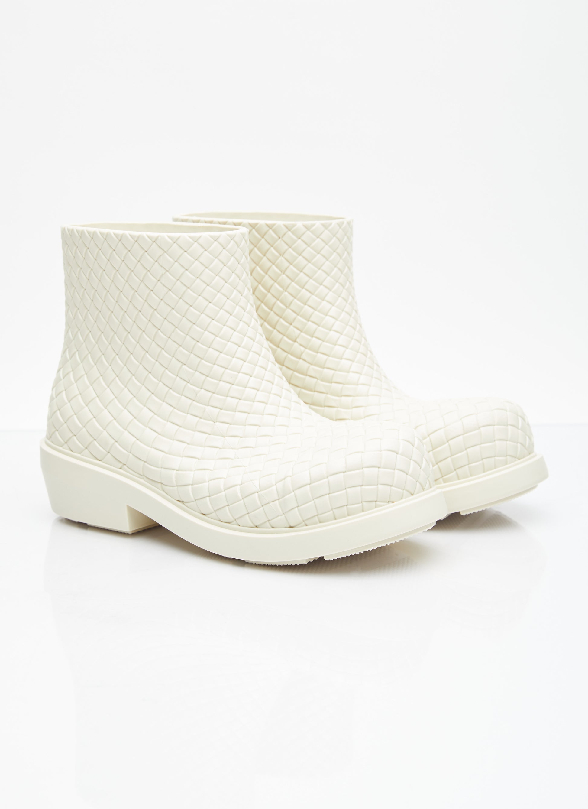 Bottega Veneta Women Fireman Intreccio Ankle Boots BOTTEGA VENETA