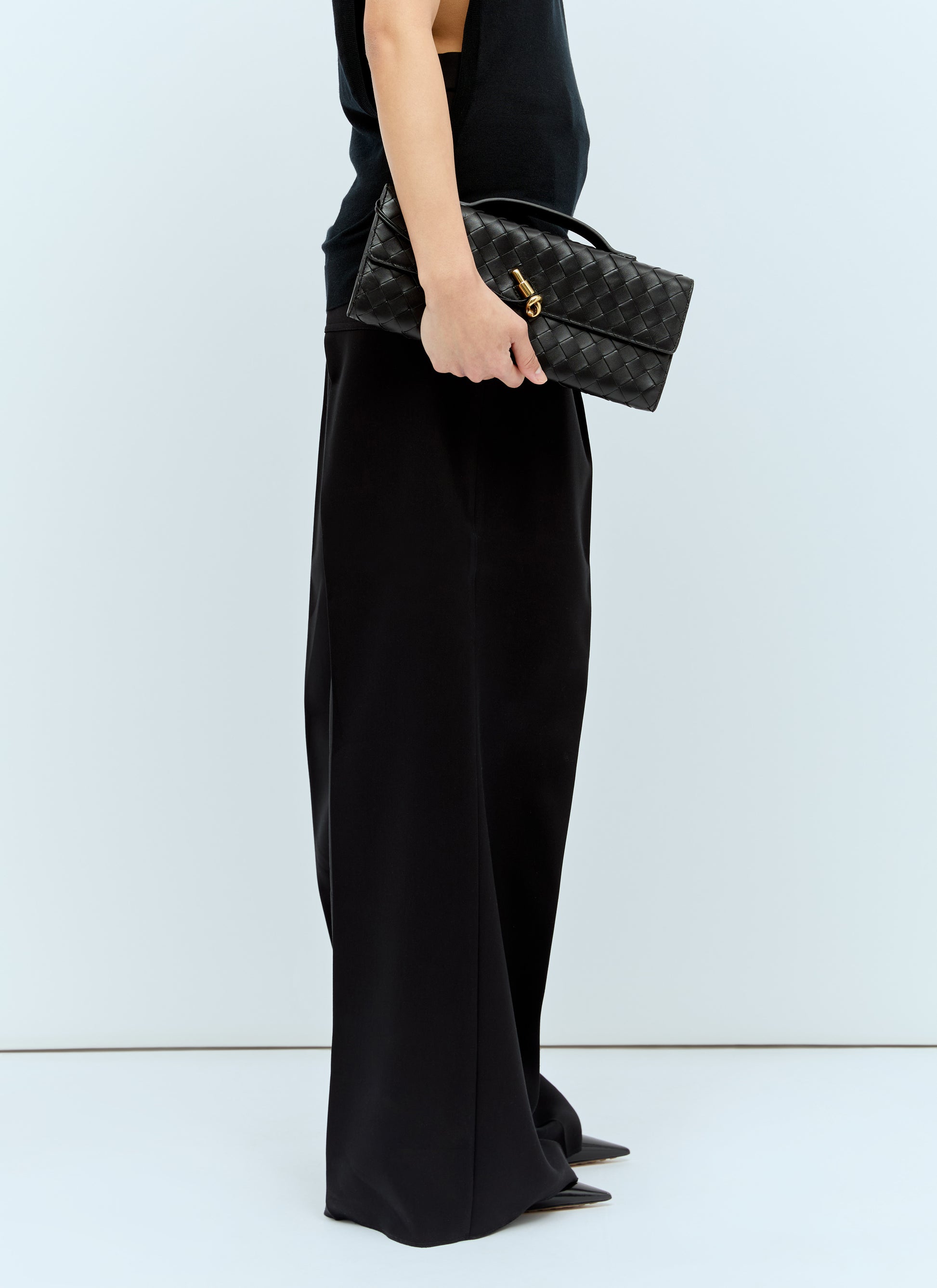 Bottega Veneta Women Buckle Medium Leather Handbag BOTTEGA VENETA