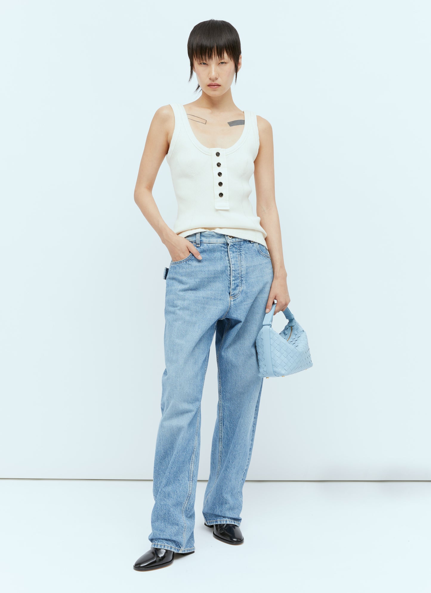 Bottega Veneta Women Raised Placket Tank Top BOTTEGA VENETA