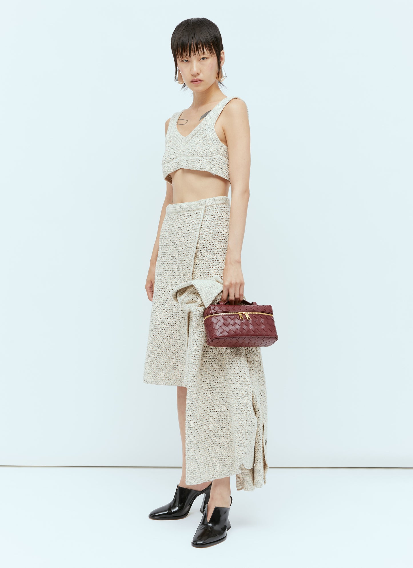 Bottega Veneta Women Textured Knit Crop Top BOTTEGA VENETA