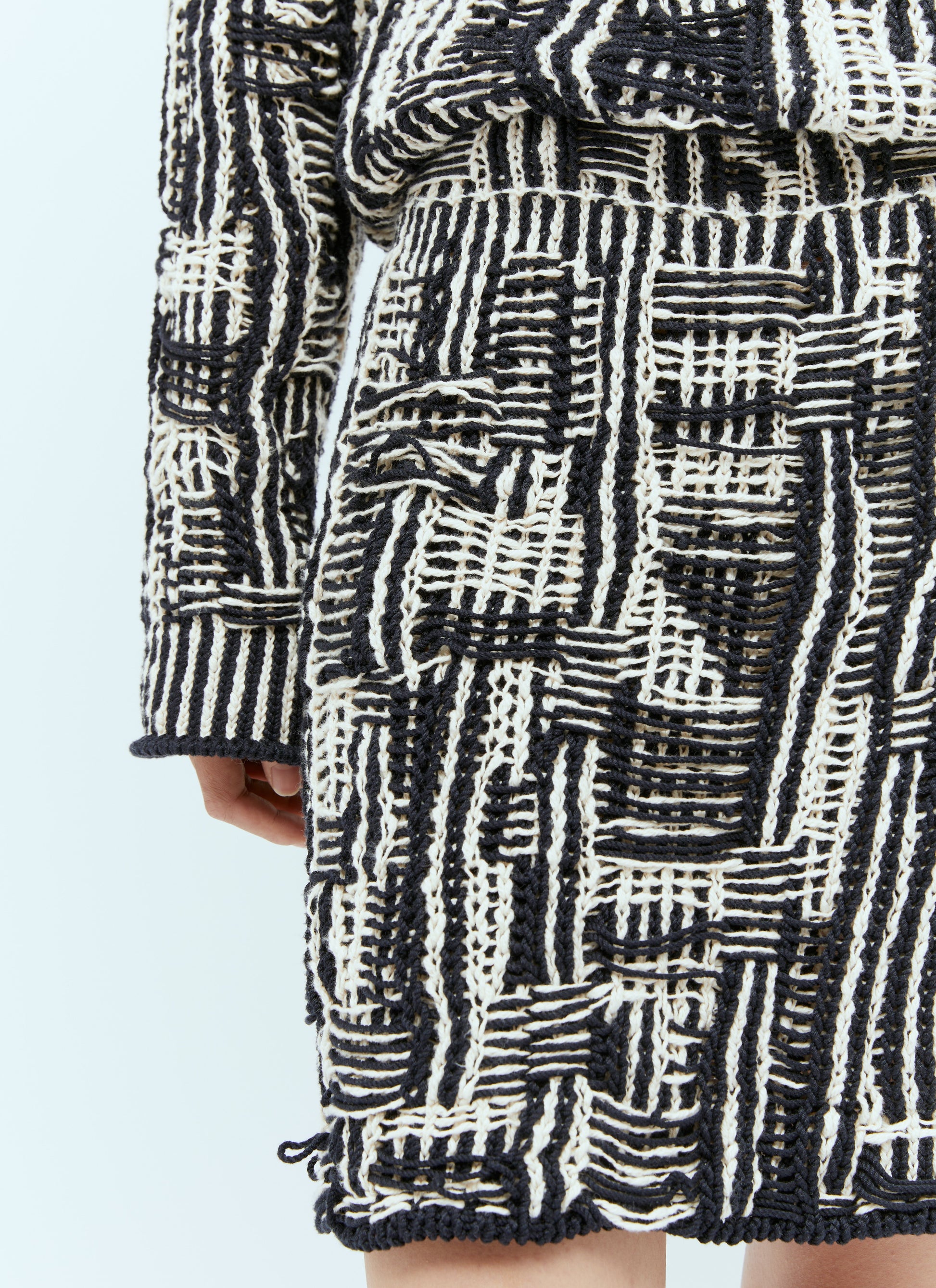 Bottega Veneta Women Intrecciato Cotton Skirt BOTTEGA VENETA