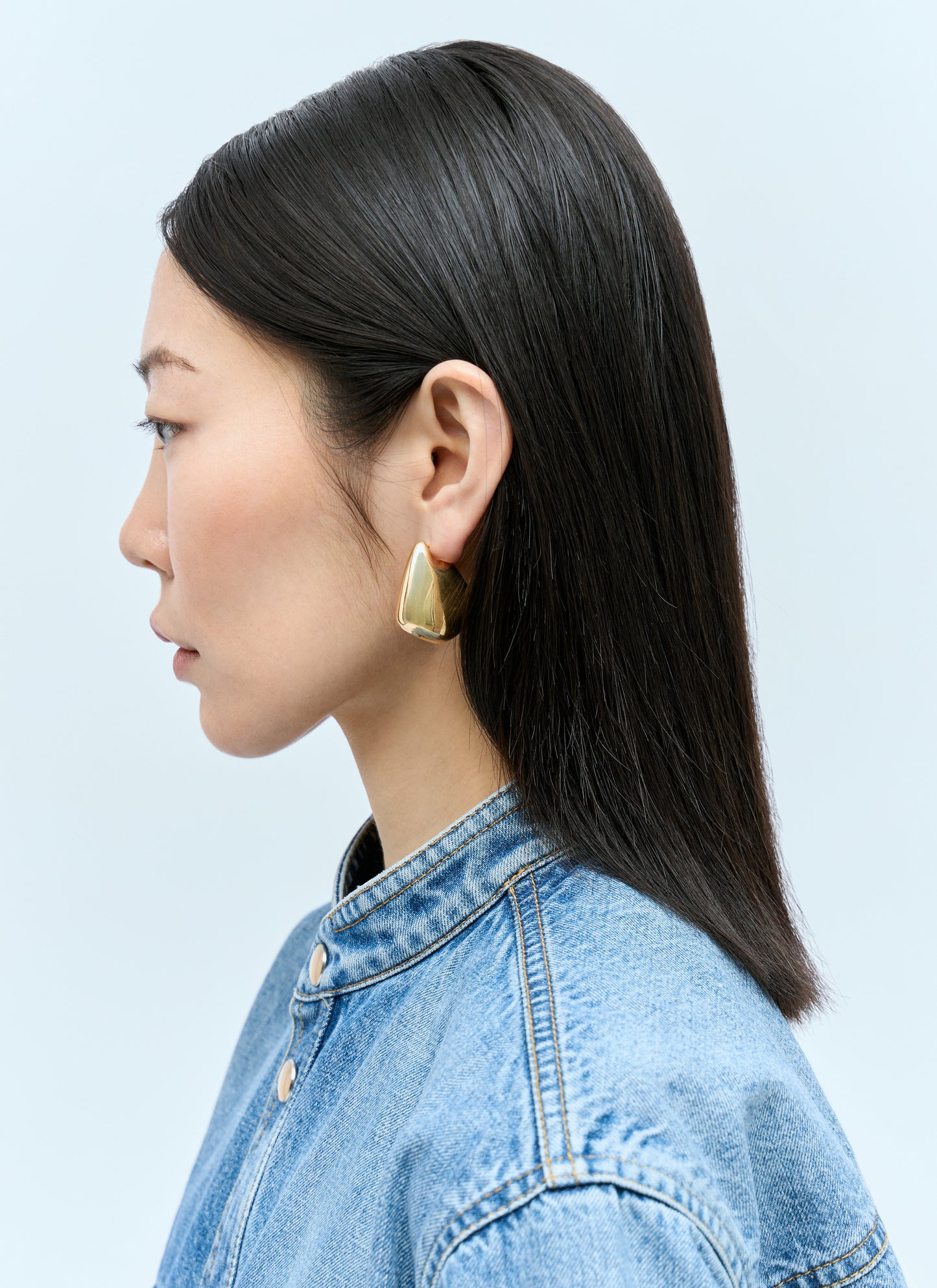 Bottega Veneta Women Small Fin Earrings BOTTEGA VENETA