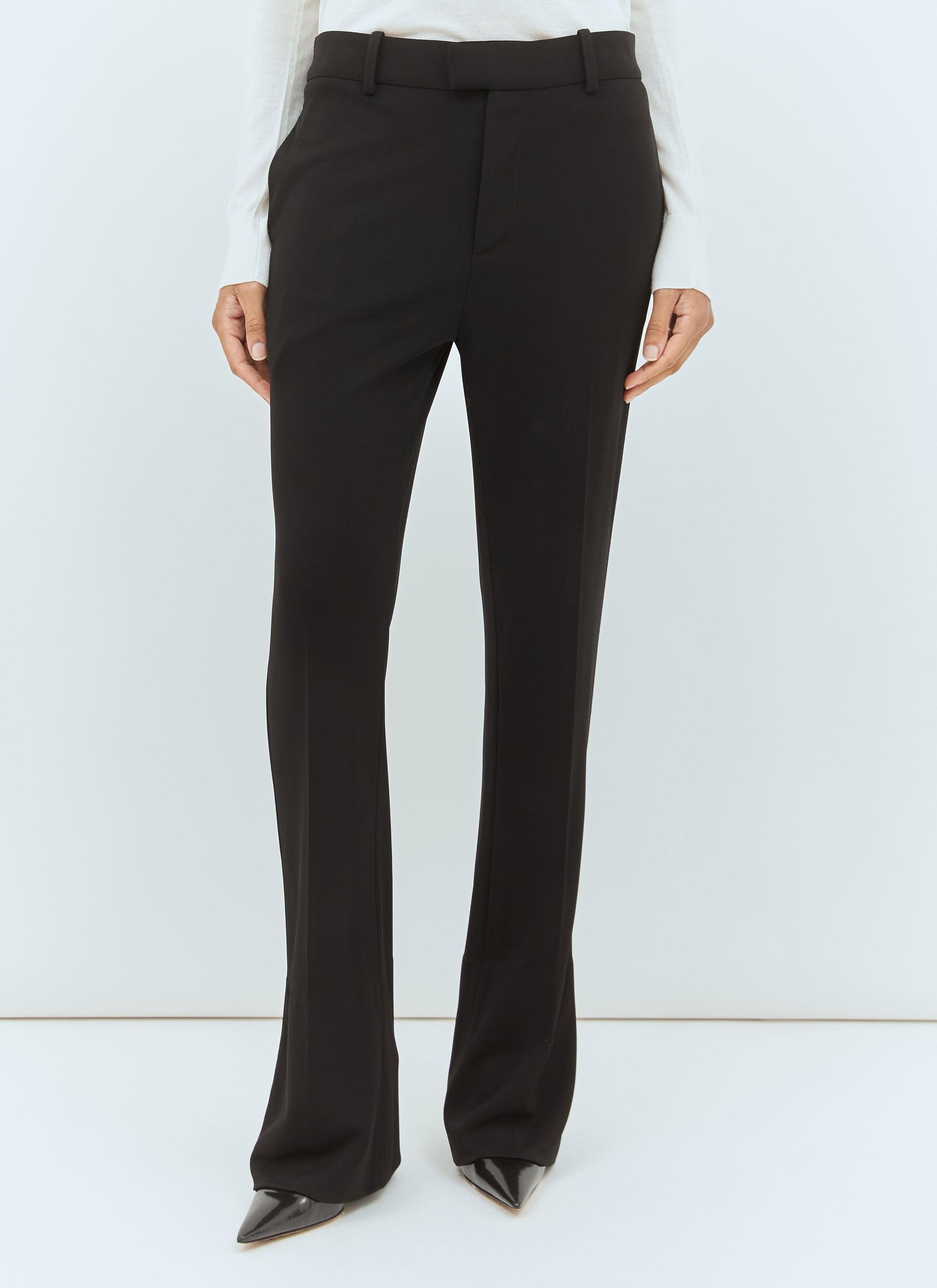 Bottega Veneta Women Matt Flared Pants BOTTEGA VENETA