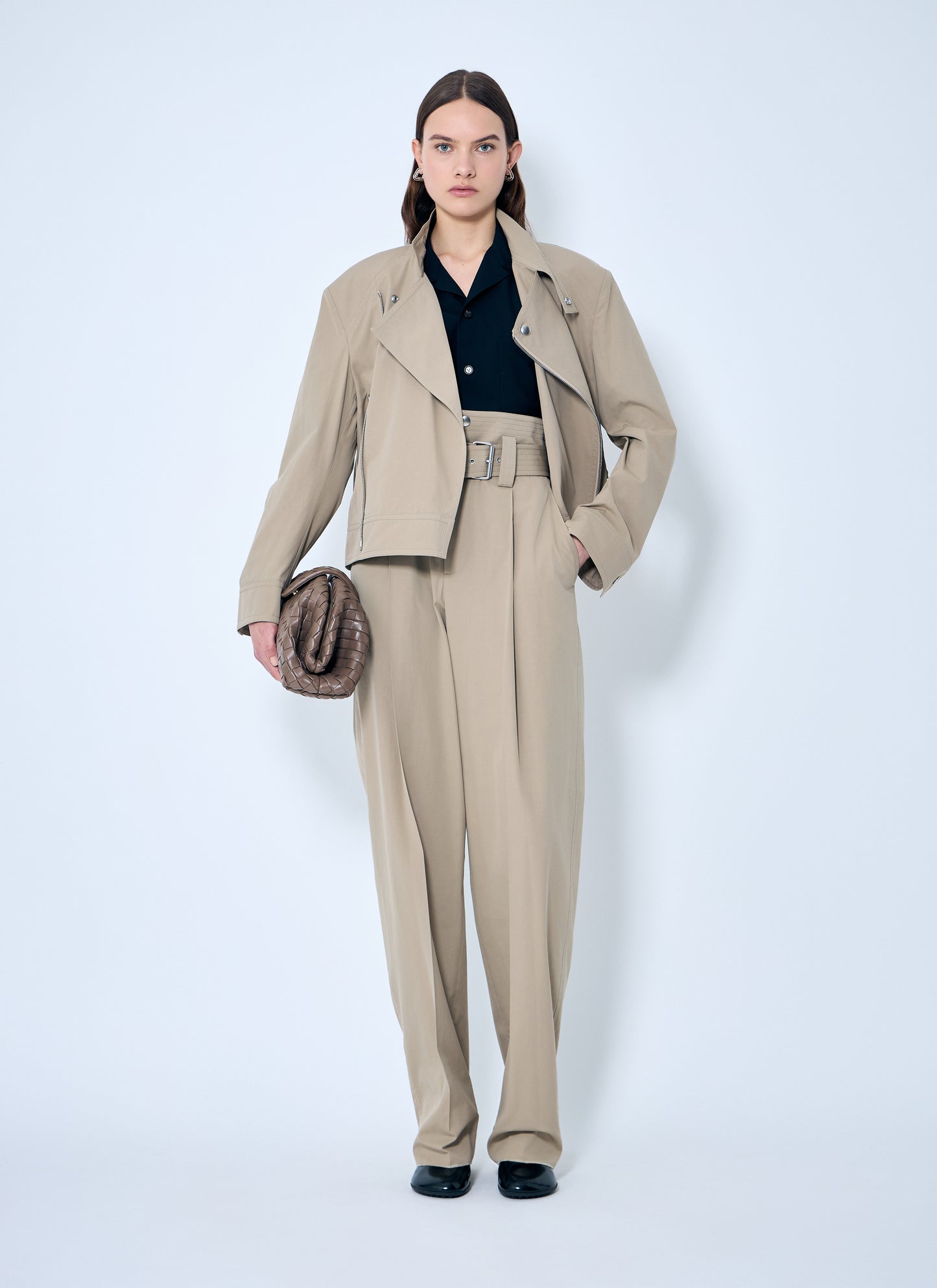 Bottega Veneta Women Wool Camp Collar Shirt BOTTEGA VENETA