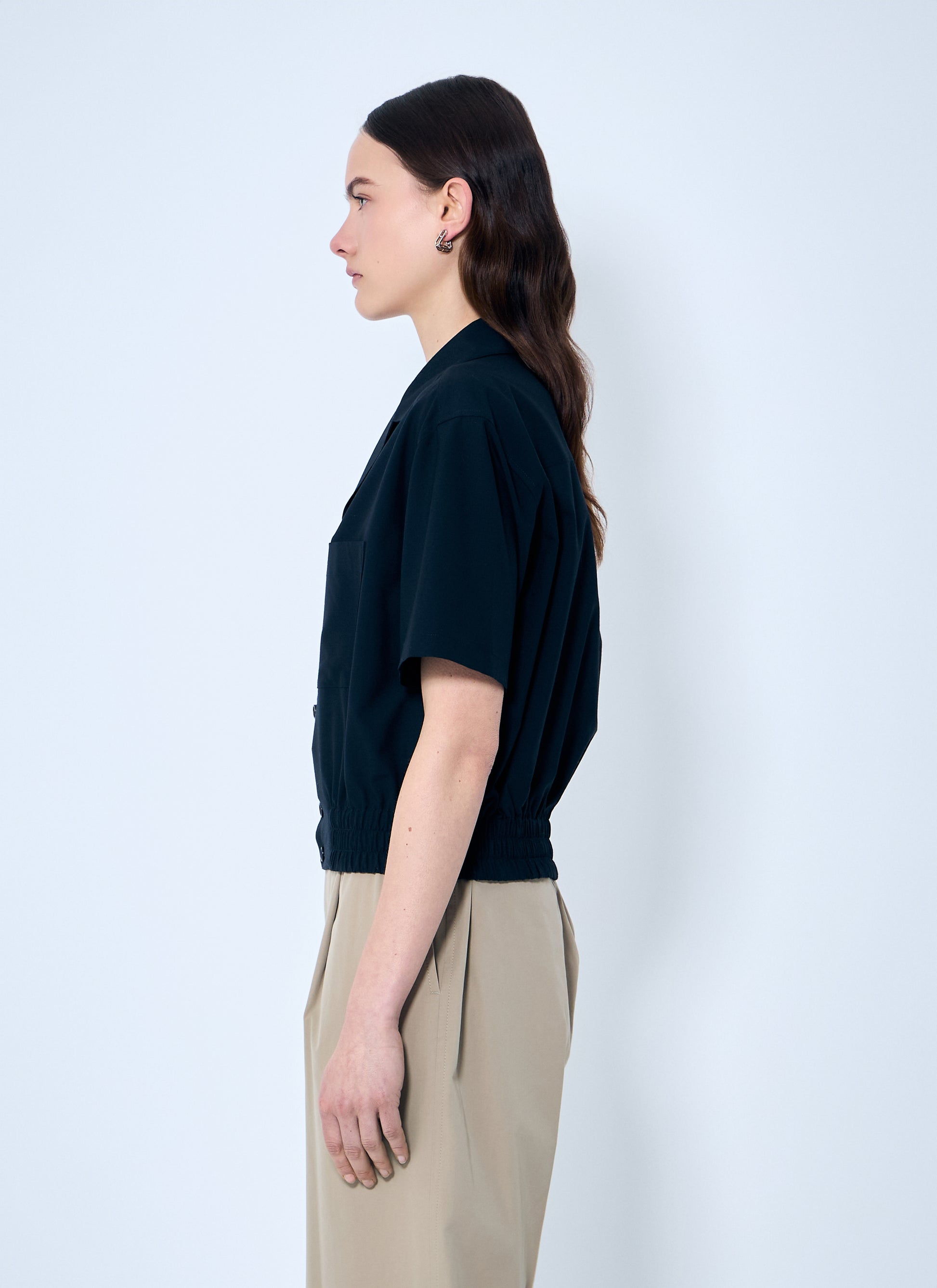 Bottega Veneta Women Wool Camp Collar Shirt BOTTEGA VENETA