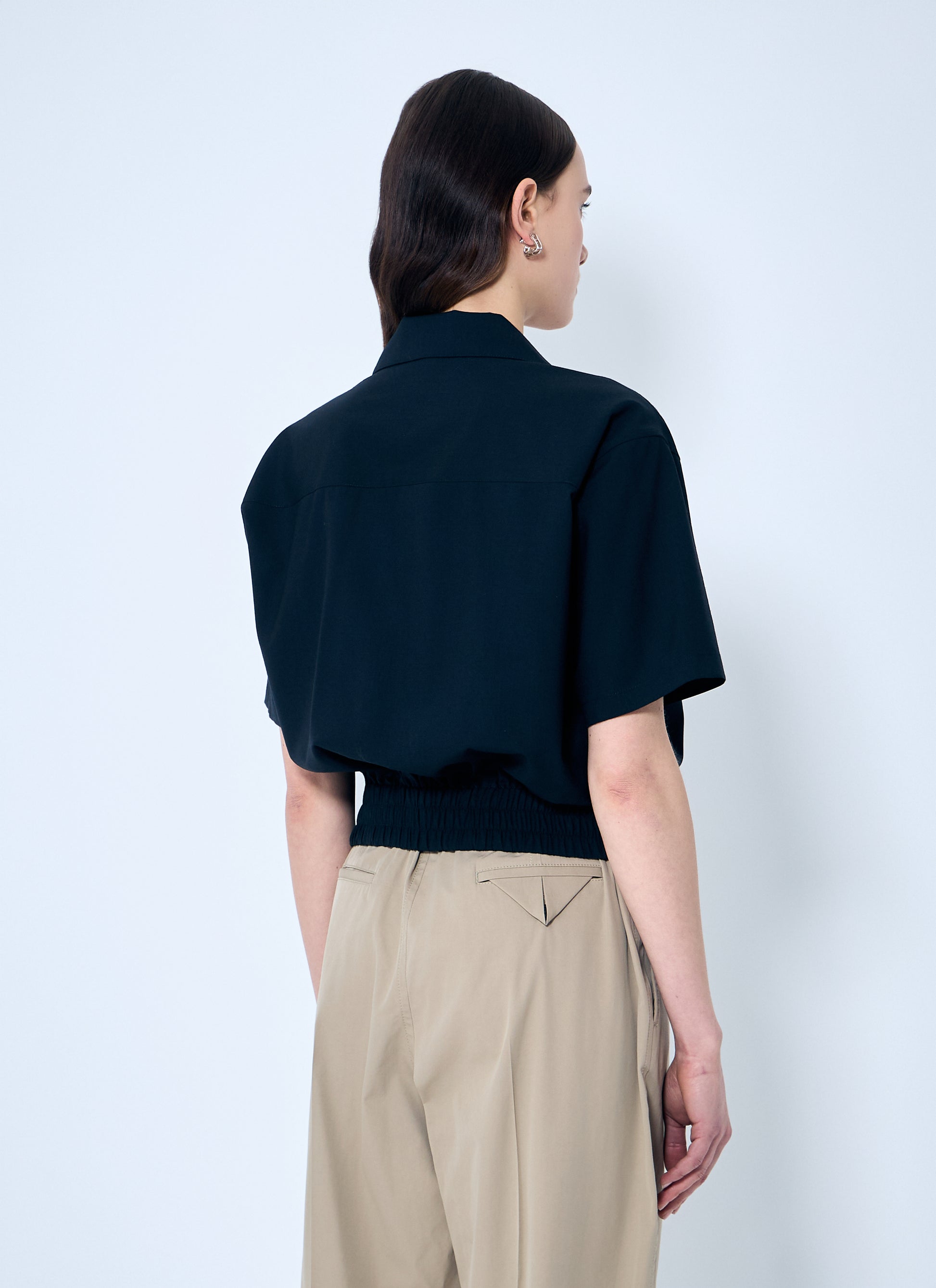 Bottega Veneta Women Wool Camp Collar Shirt BOTTEGA VENETA