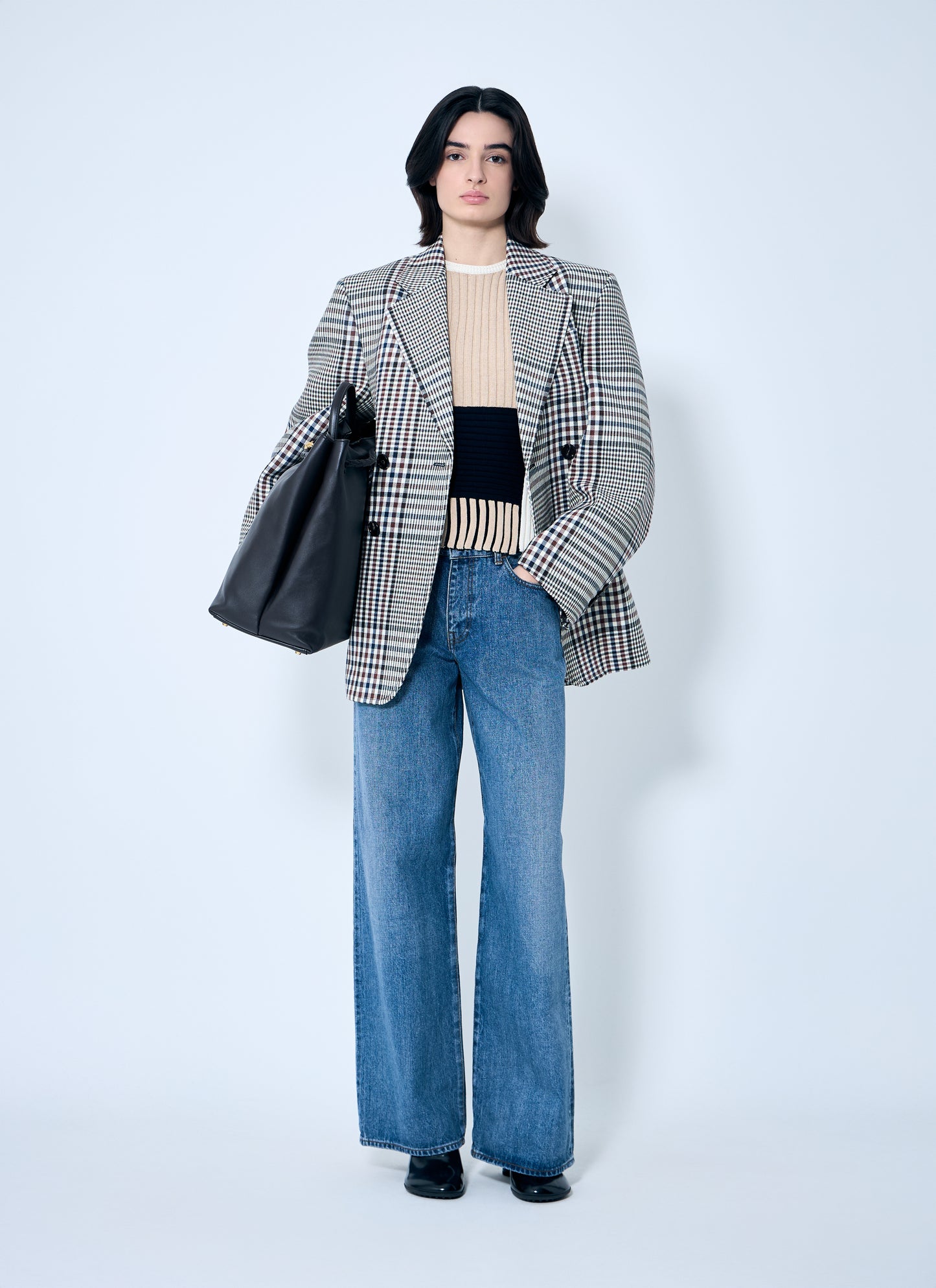 Bottega Veneta Women Rib Patchwork Sweater BOTTEGA VENETA