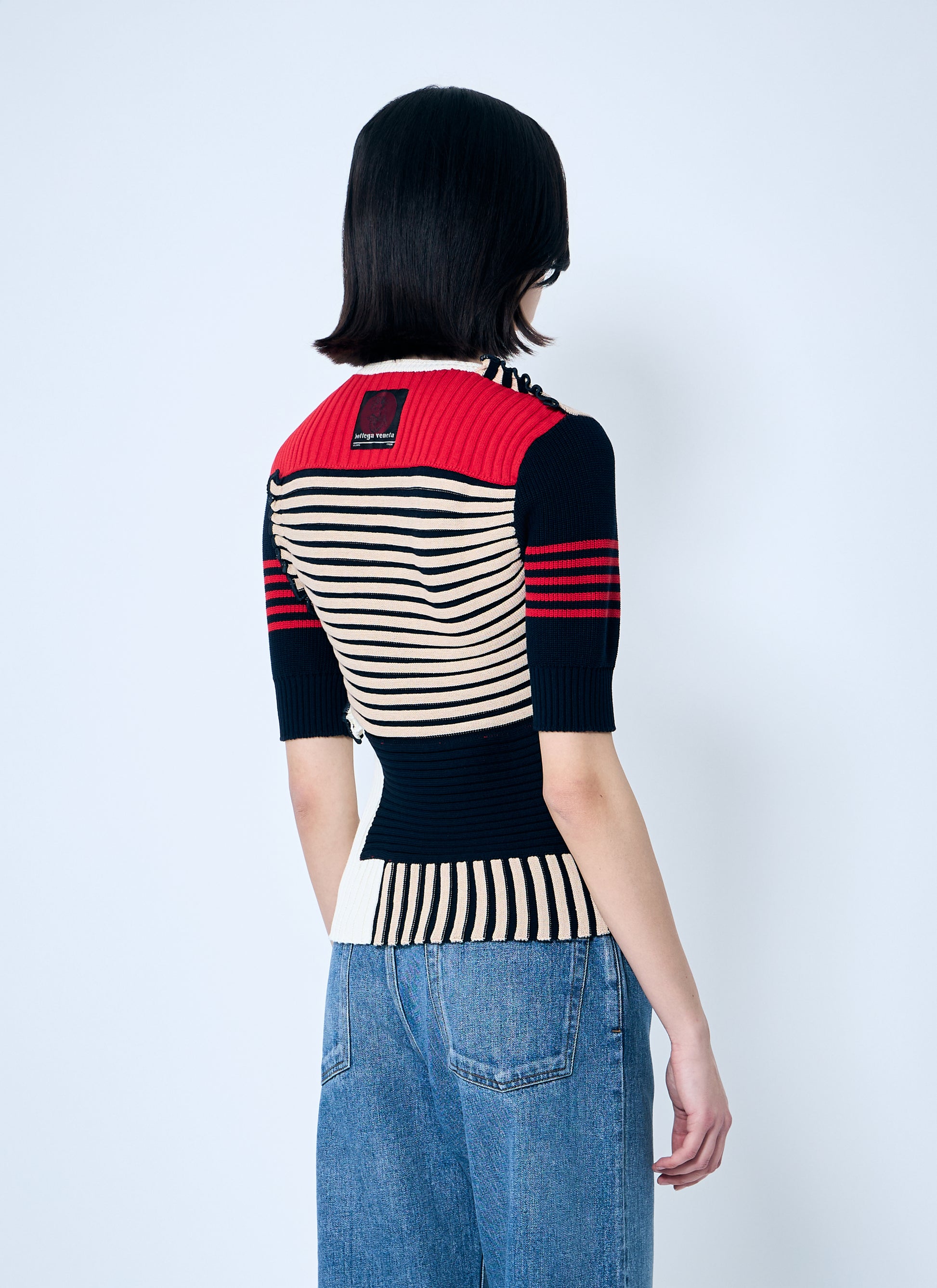 Bottega Veneta Women Rib Patchwork Sweater BOTTEGA VENETA