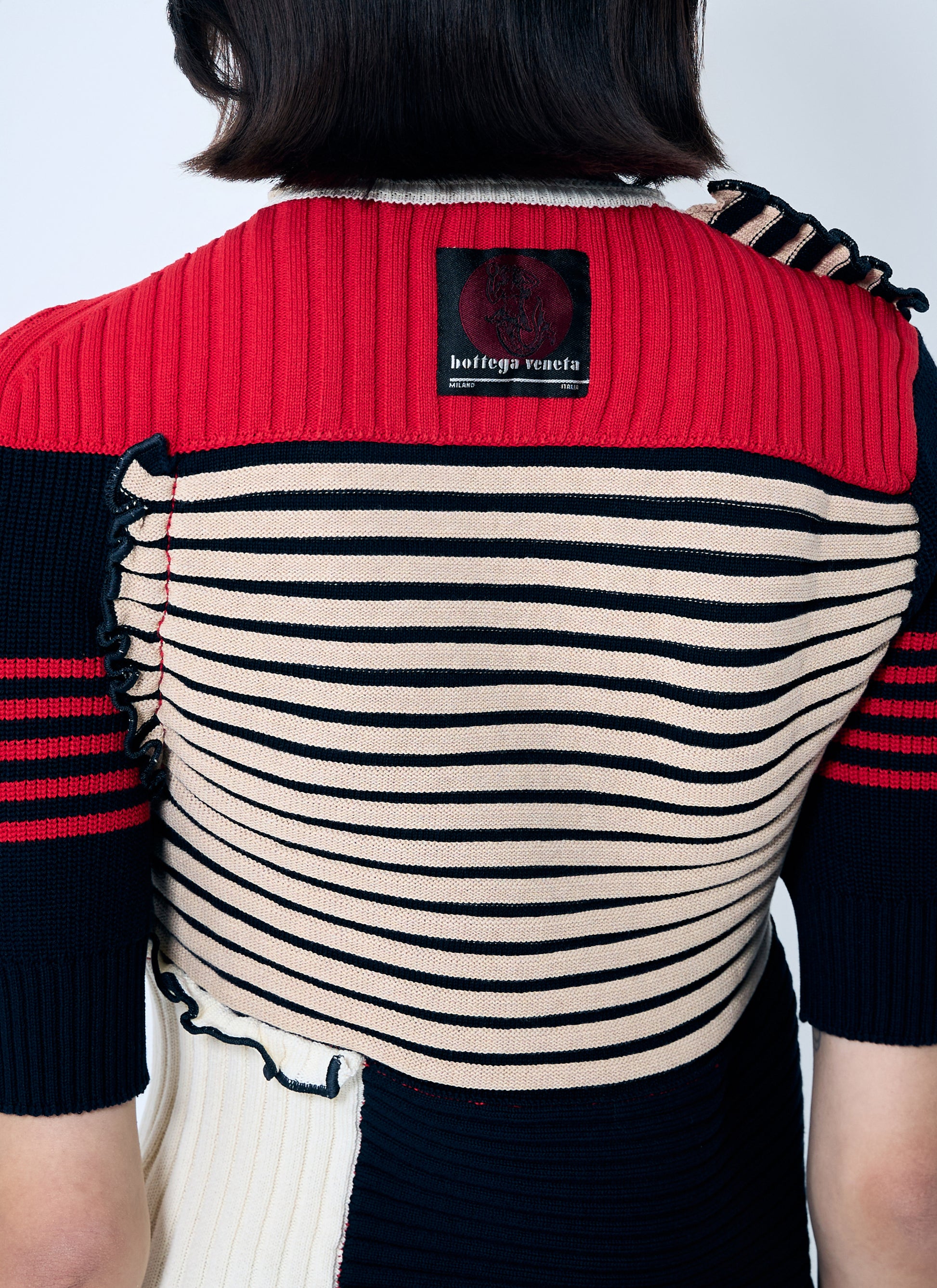 Bottega Veneta Women Rib Patchwork Sweater BOTTEGA VENETA