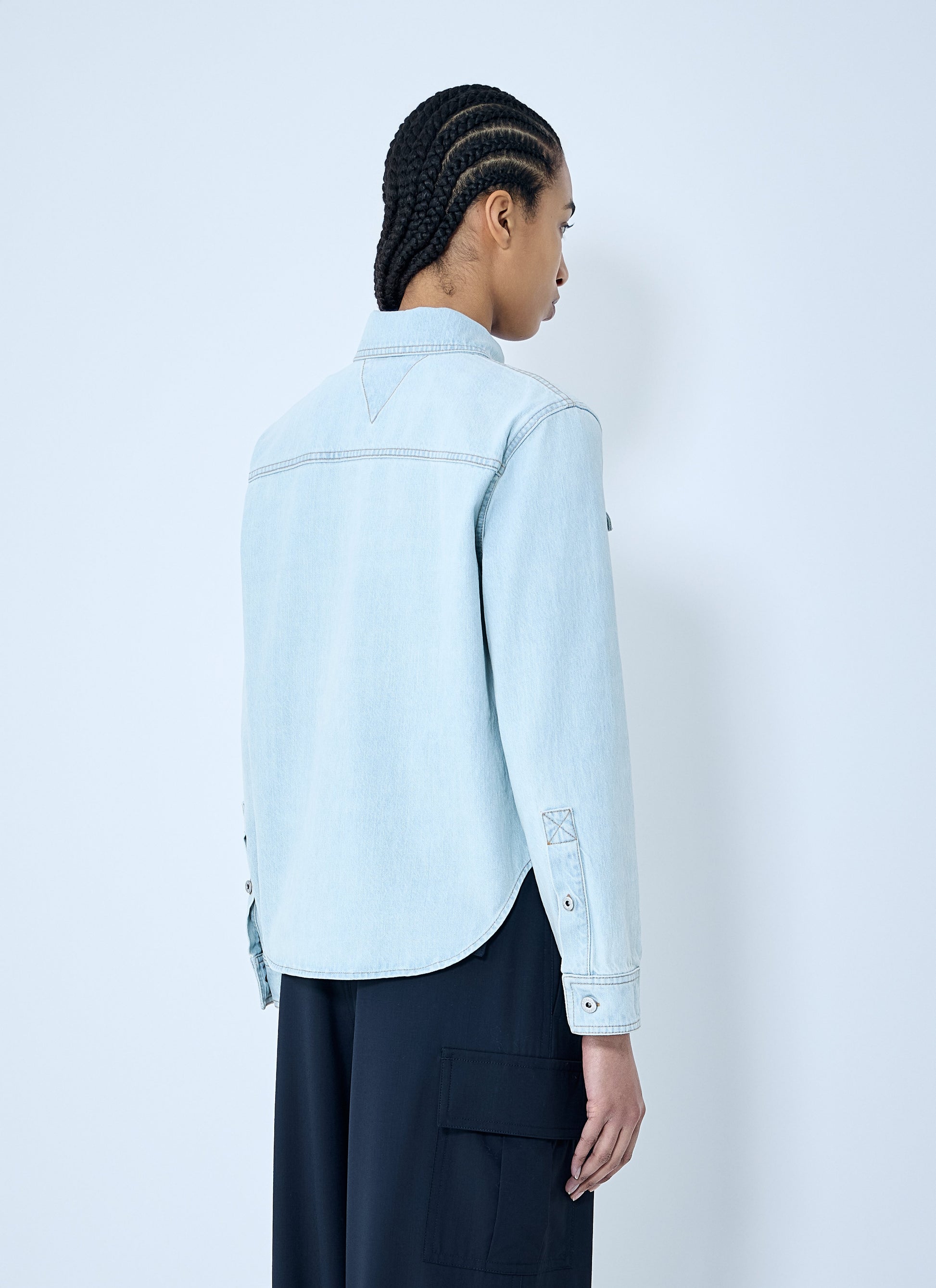 Bottega Veneta Women Extra Bleach Denim Shirt BOTTEGA VENETA