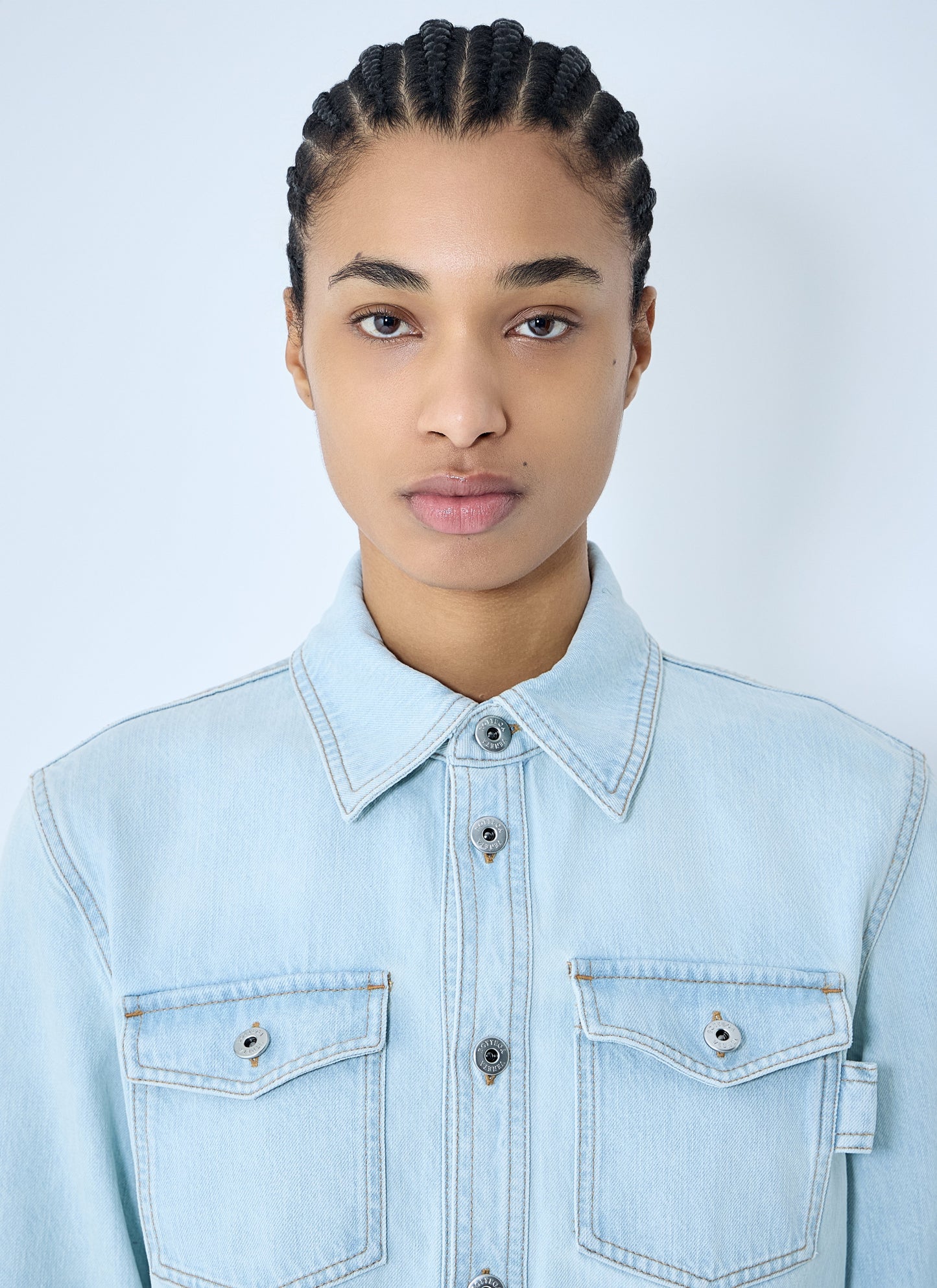 Bottega Veneta Women Extra Bleach Denim Shirt BOTTEGA VENETA