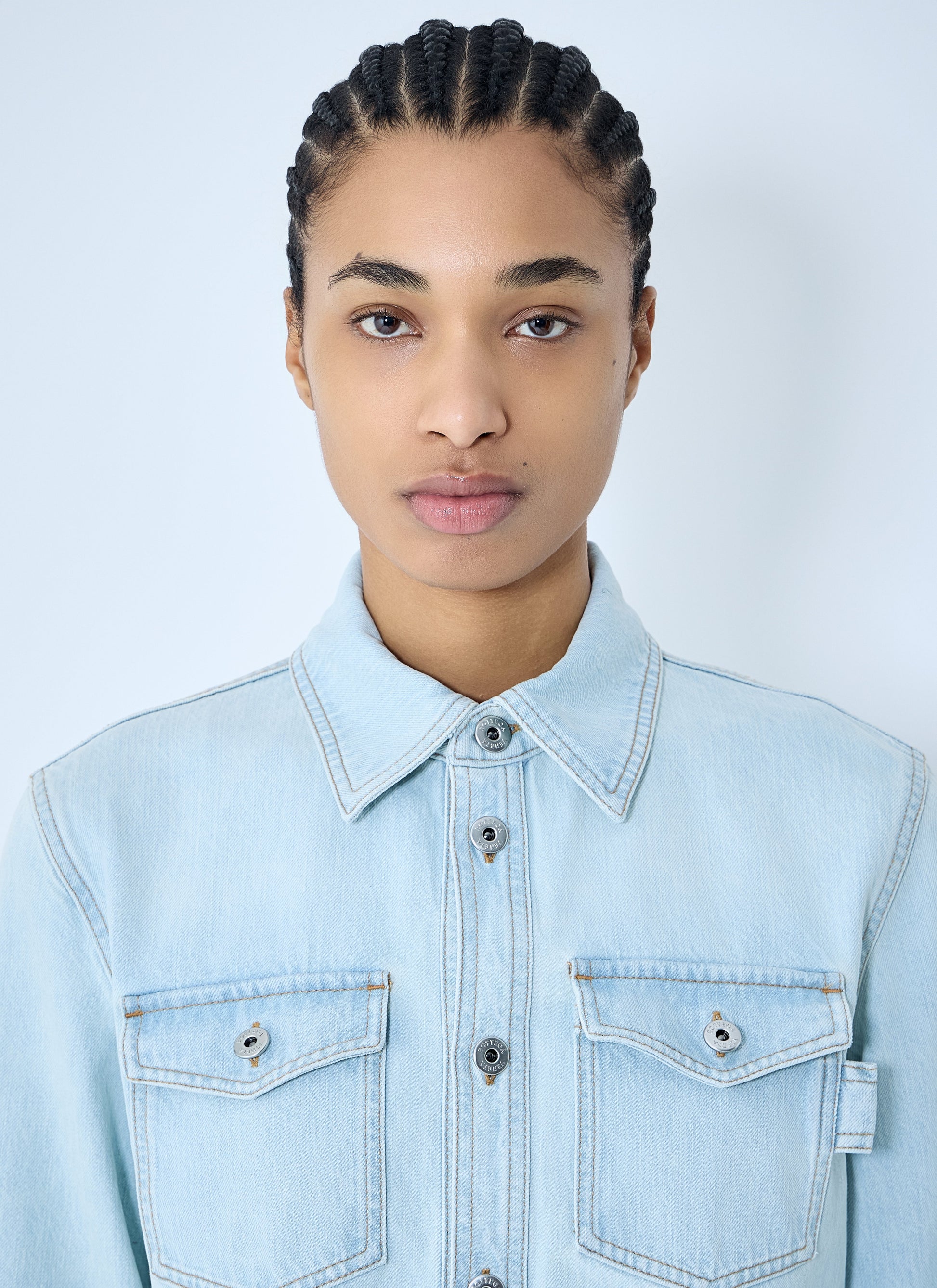 Bottega Veneta Women Extra Bleach Denim Shirt BOTTEGA VENETA
