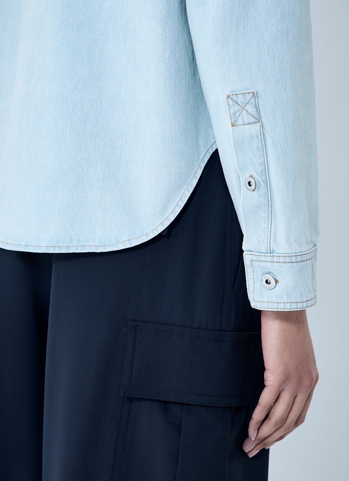 Bottega Veneta Women Extra Bleach Denim Shirt BOTTEGA VENETA