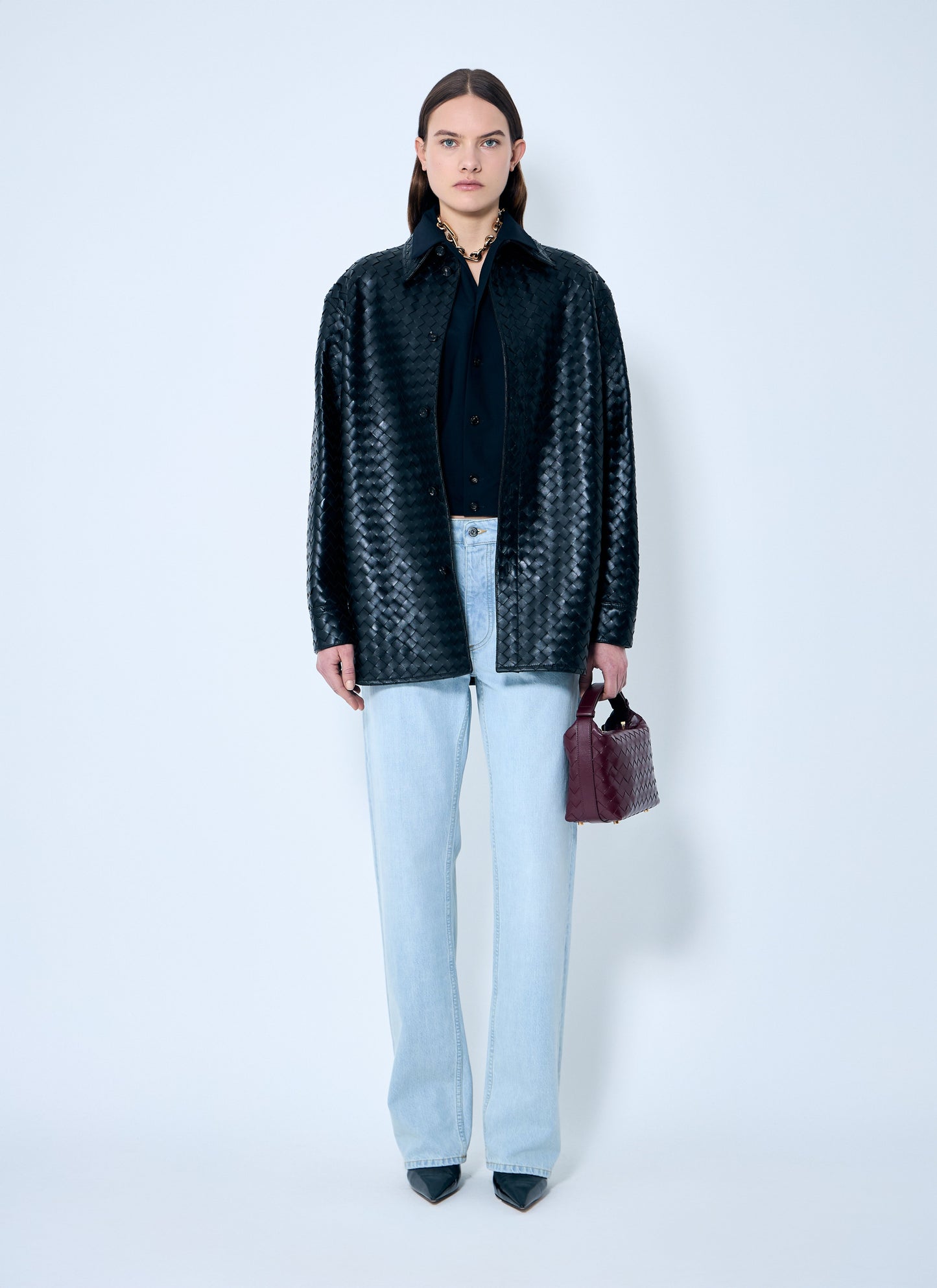Bottega Veneta Women Extra Bleach Dirty Denim Jeans BOTTEGA VENETA