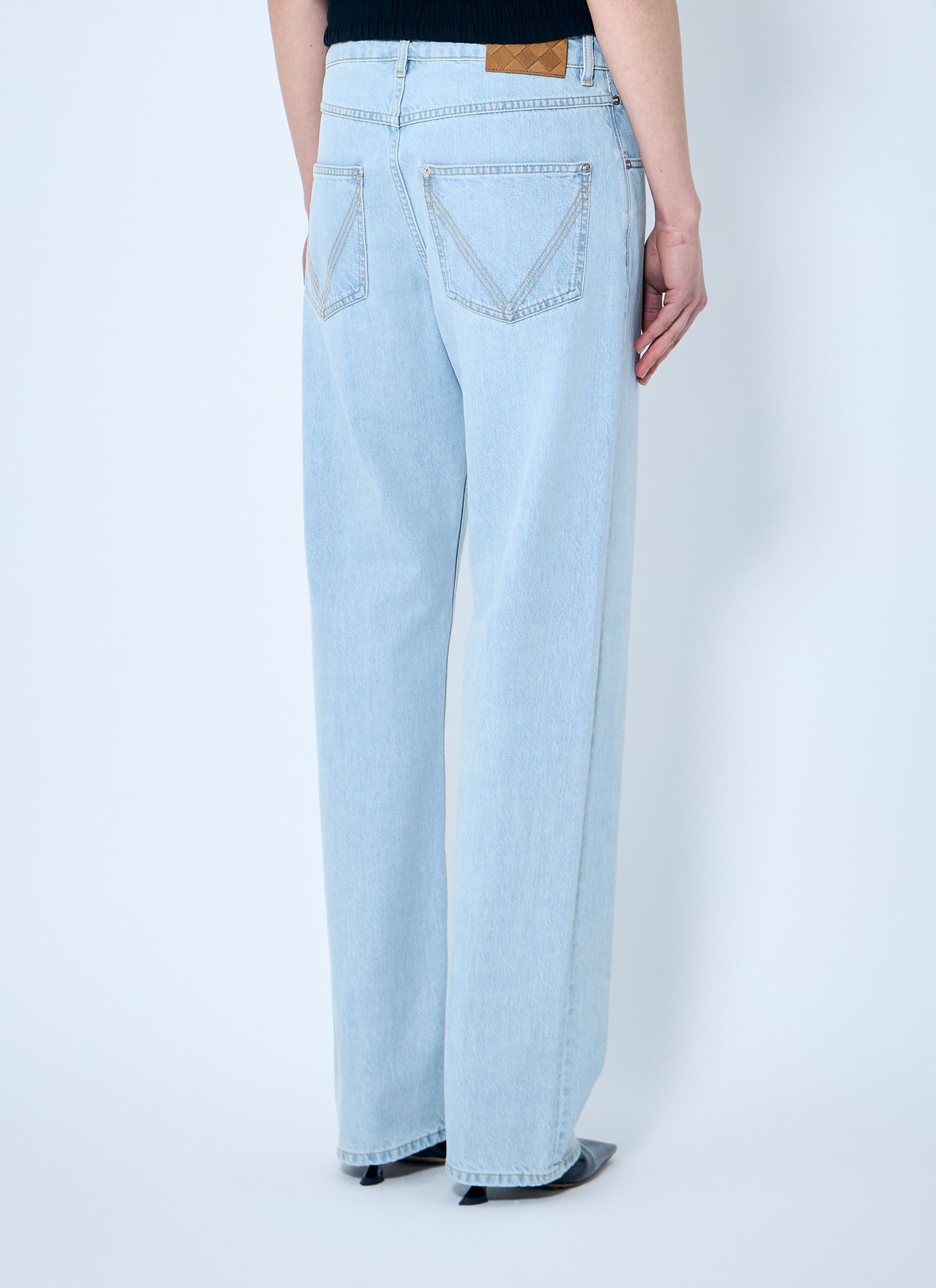 Bottega Veneta Women Extra Bleach Dirty Denim Jeans BOTTEGA VENETA