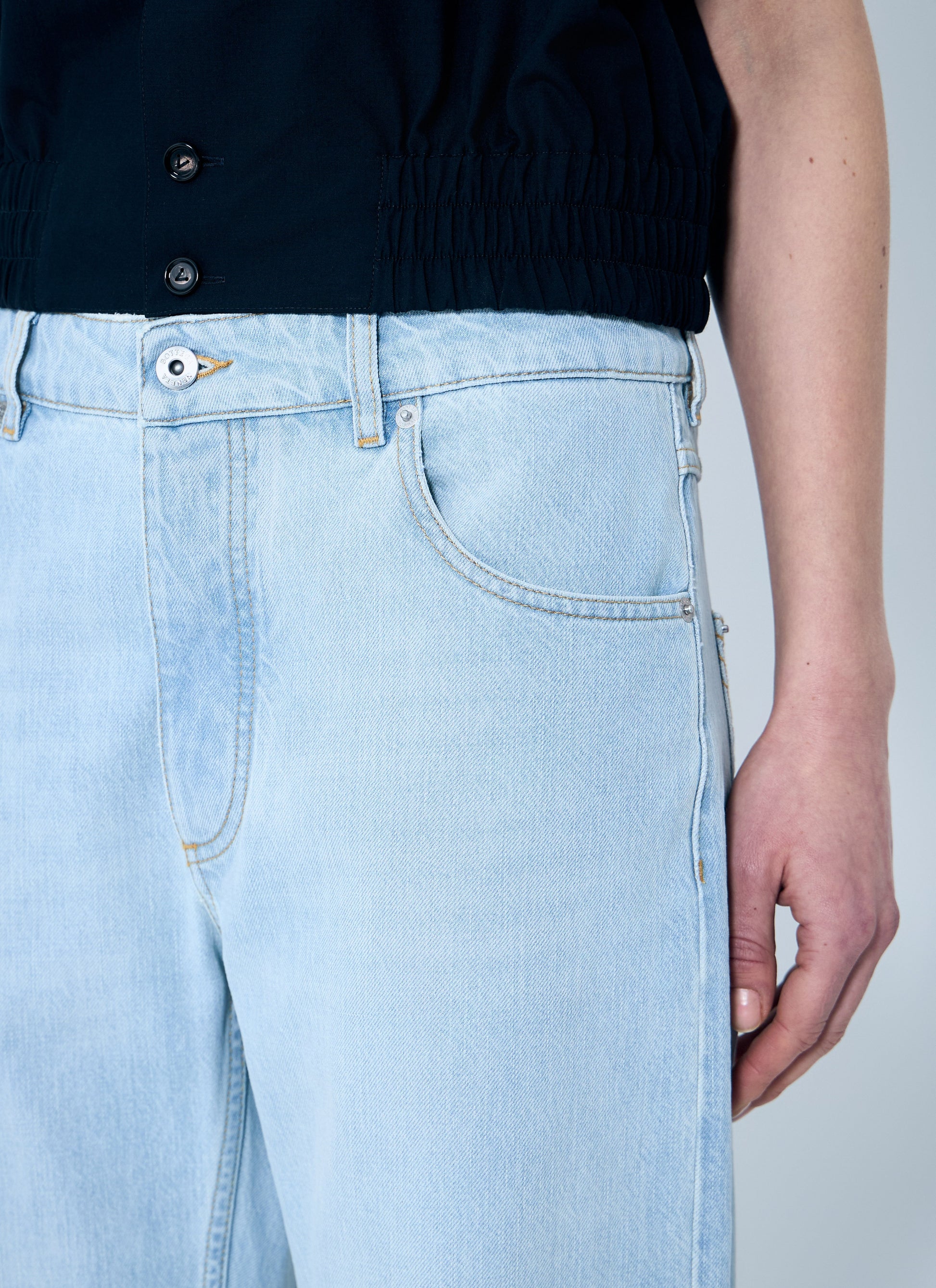 Bottega Veneta Women Extra Bleach Dirty Denim Jeans BOTTEGA VENETA