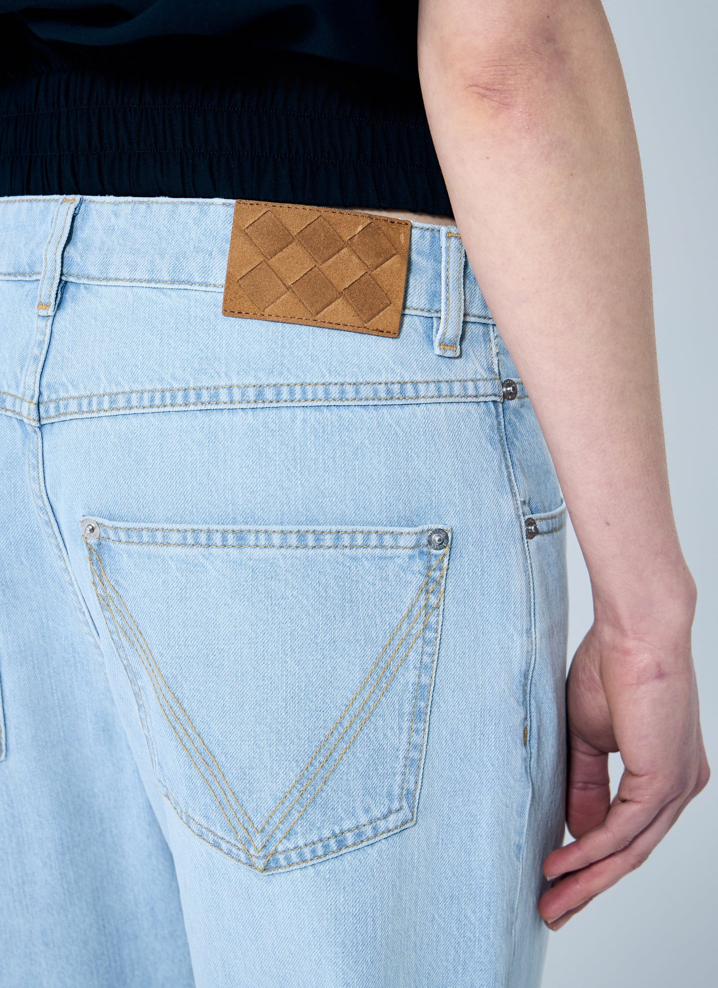 Bottega Veneta Women Extra Bleach Dirty Denim Jeans BOTTEGA VENETA