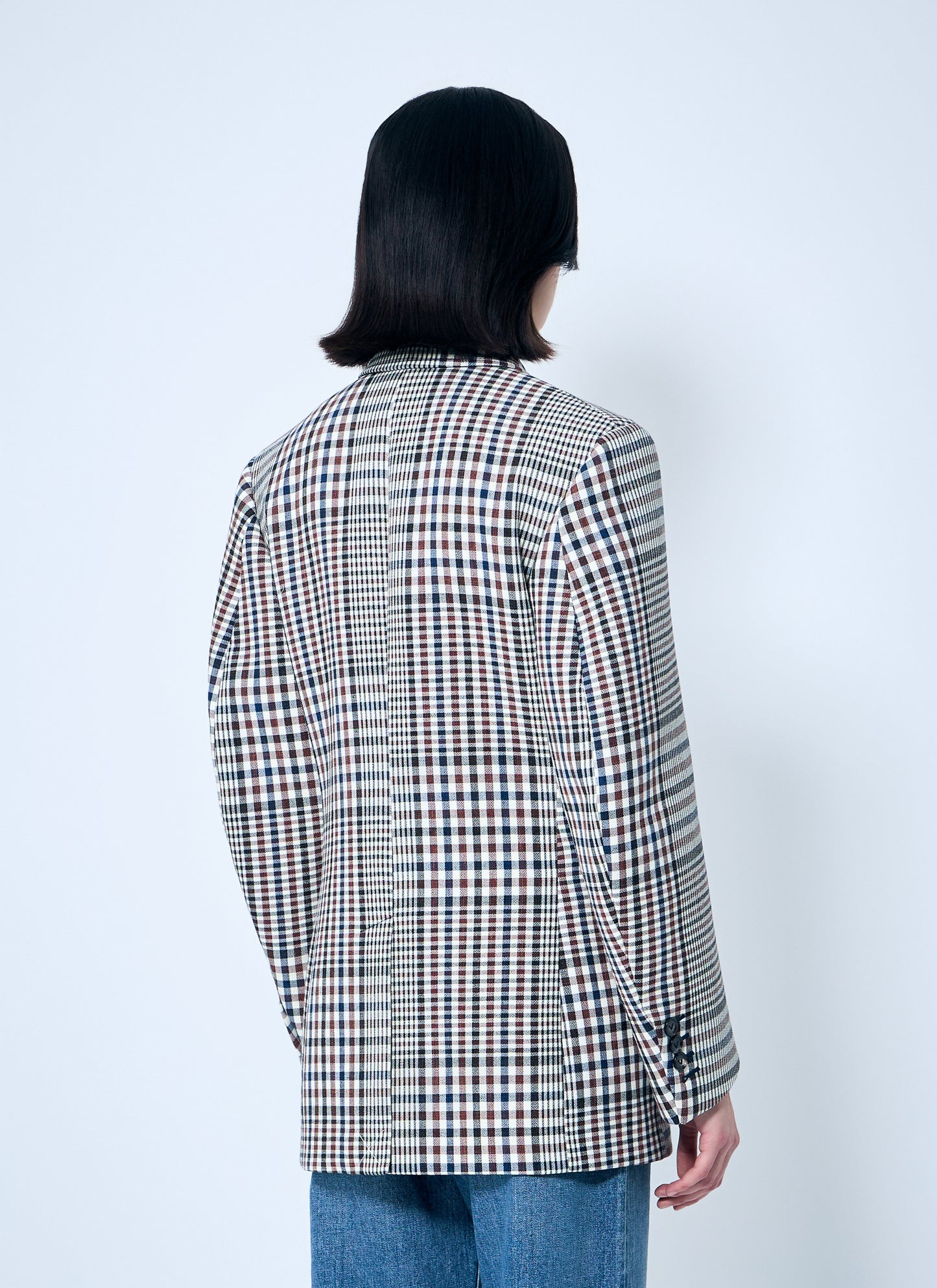 Bottega Veneta Women Structured Check-Cotton Blazer BOTTEGA VENETA