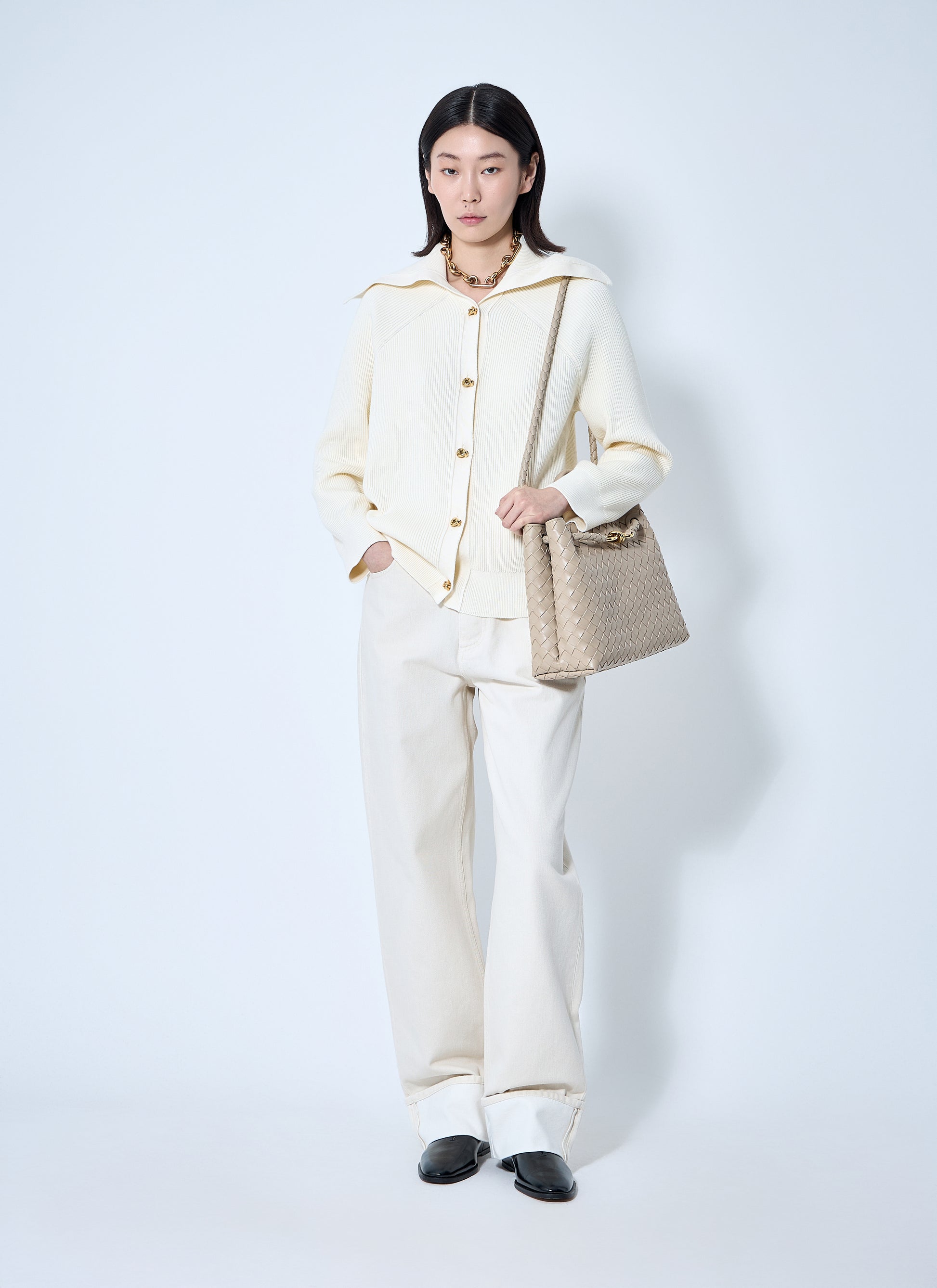Bottega Veneta Women Jeans With Turned-Up Cuffs BOTTEGA VENETA