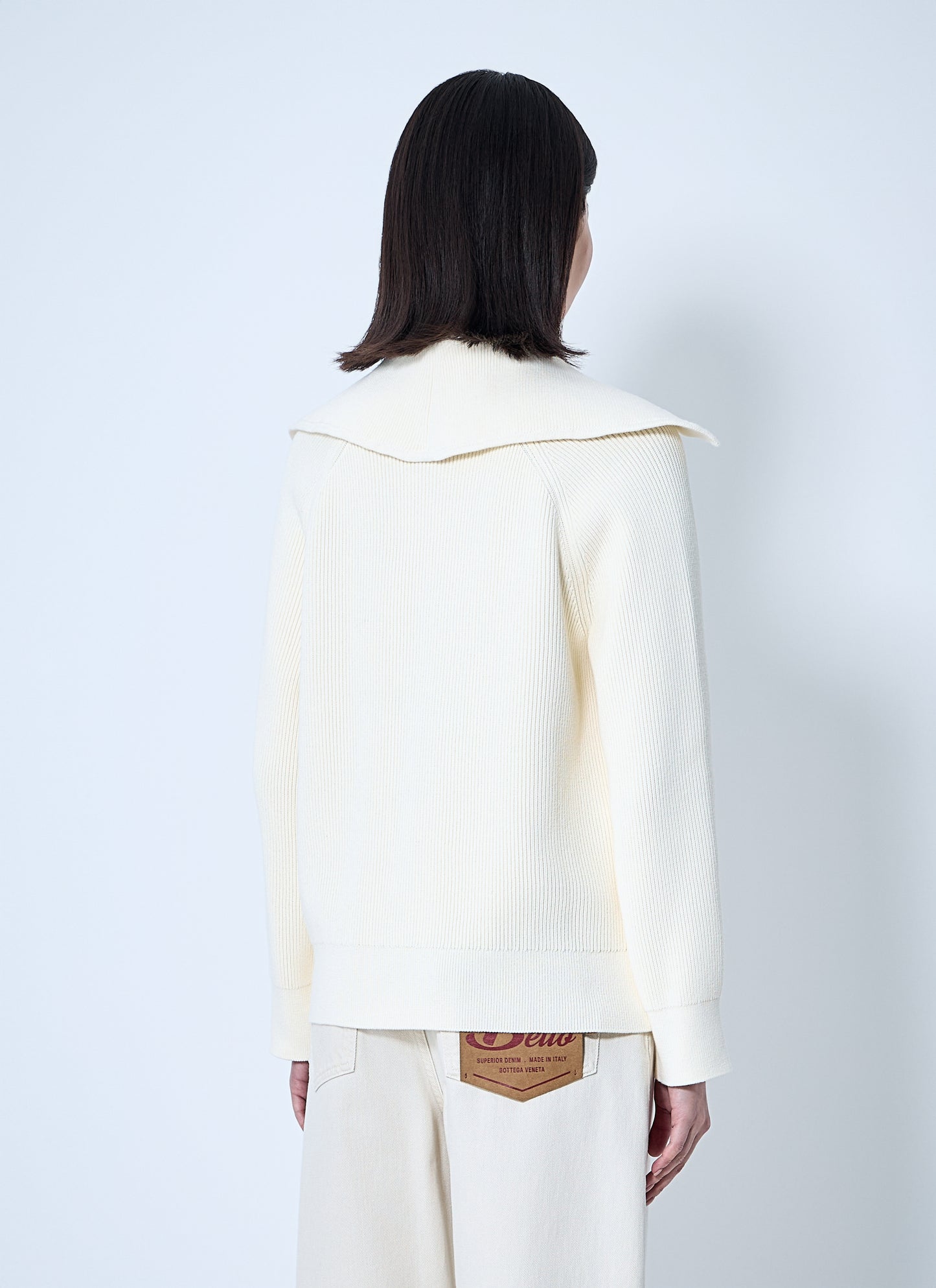 Bottega Veneta Women Cotton Ribbed Cardigan BOTTEGA VENETA