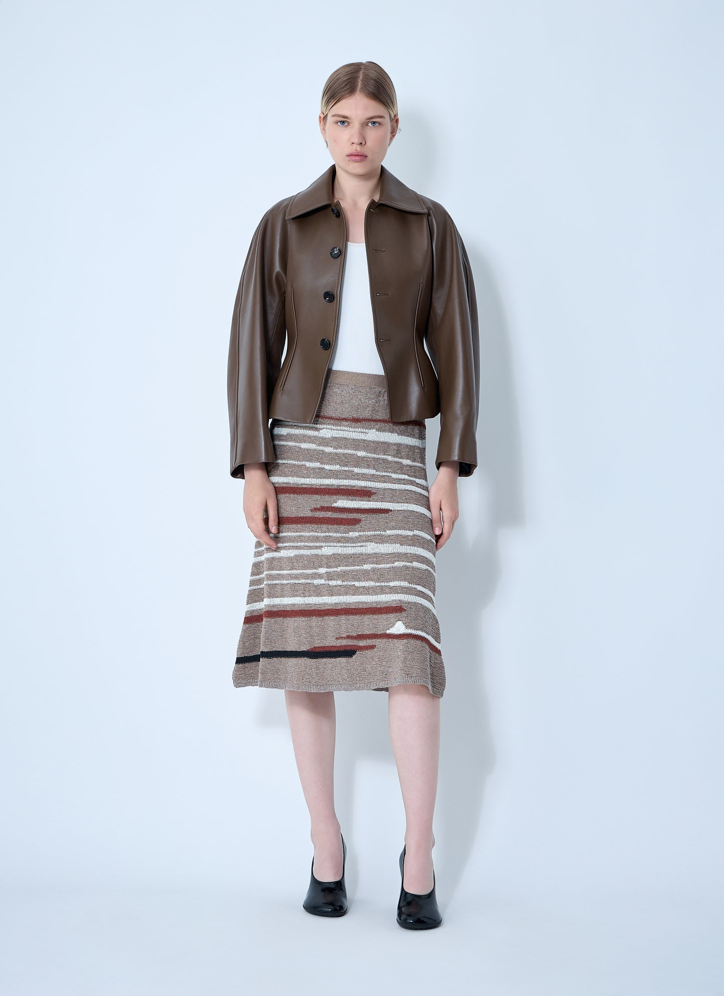 Bottega Veneta Women Linen-And-Cotton Skirt BOTTEGA VENETA