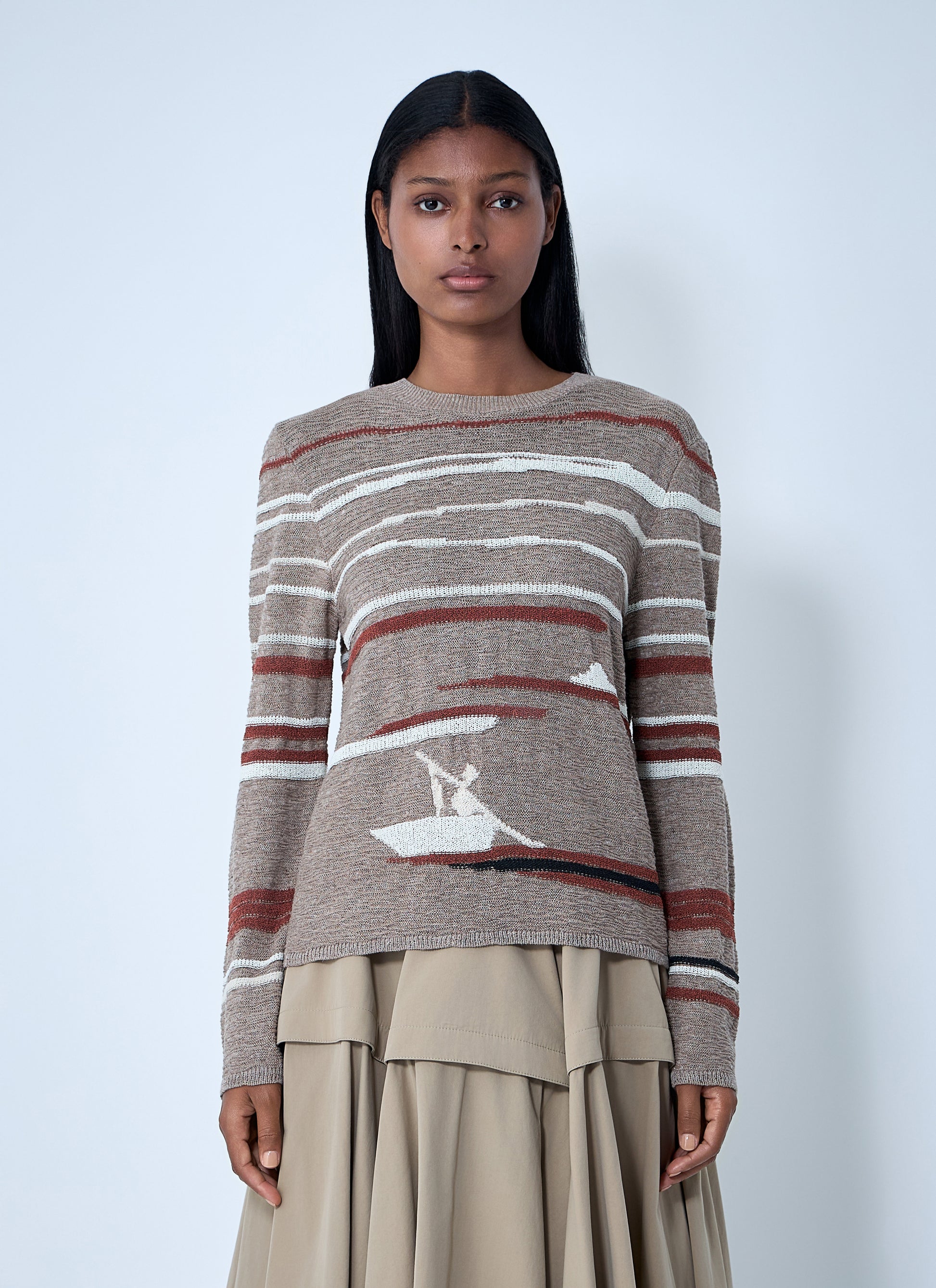 Bottega Veneta Women Linen-And-Cotton Sweater BOTTEGA VENETA
