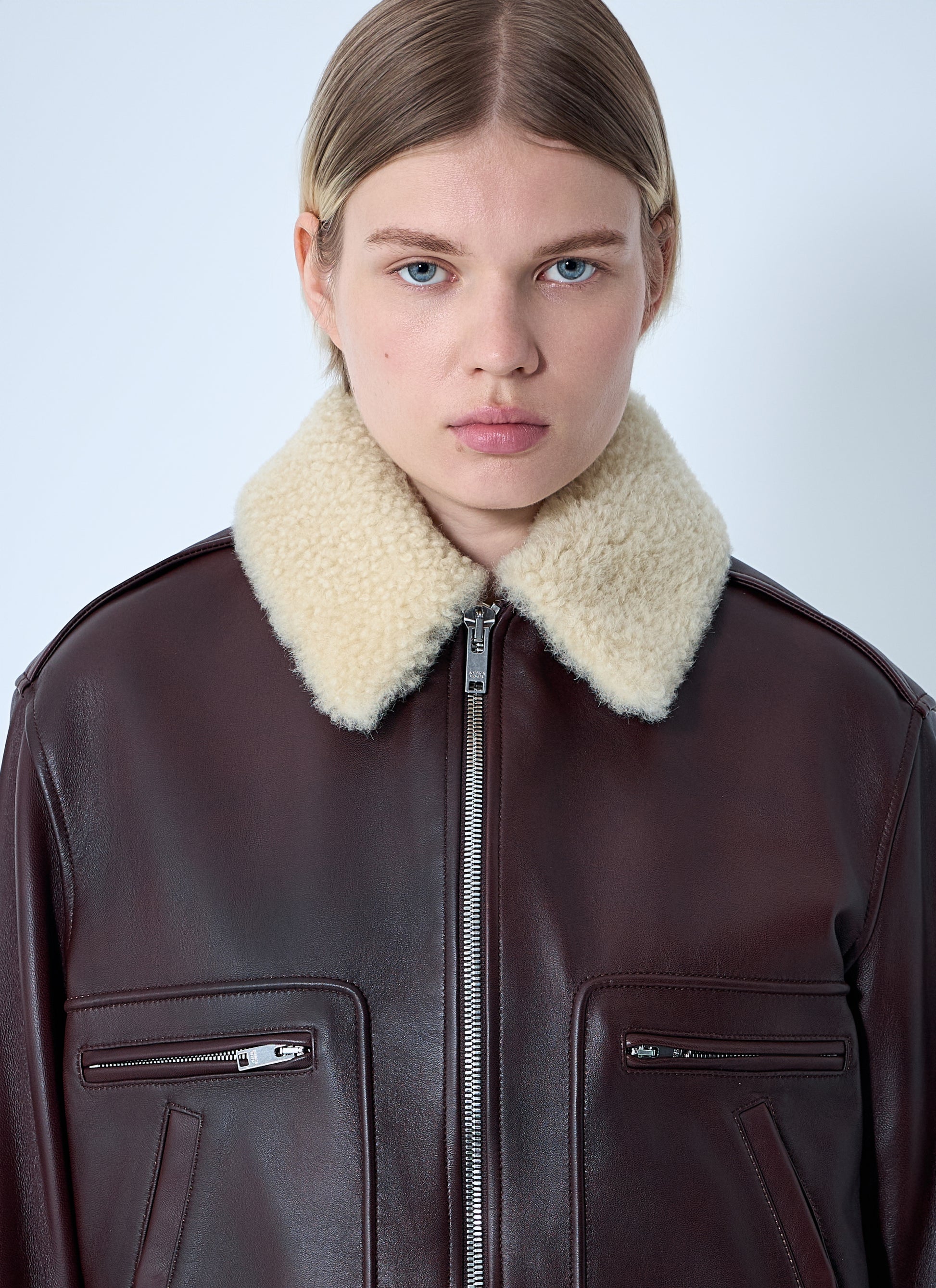 Bottega Veneta Women Leather Blouson Jacket BOTTEGA VENETA