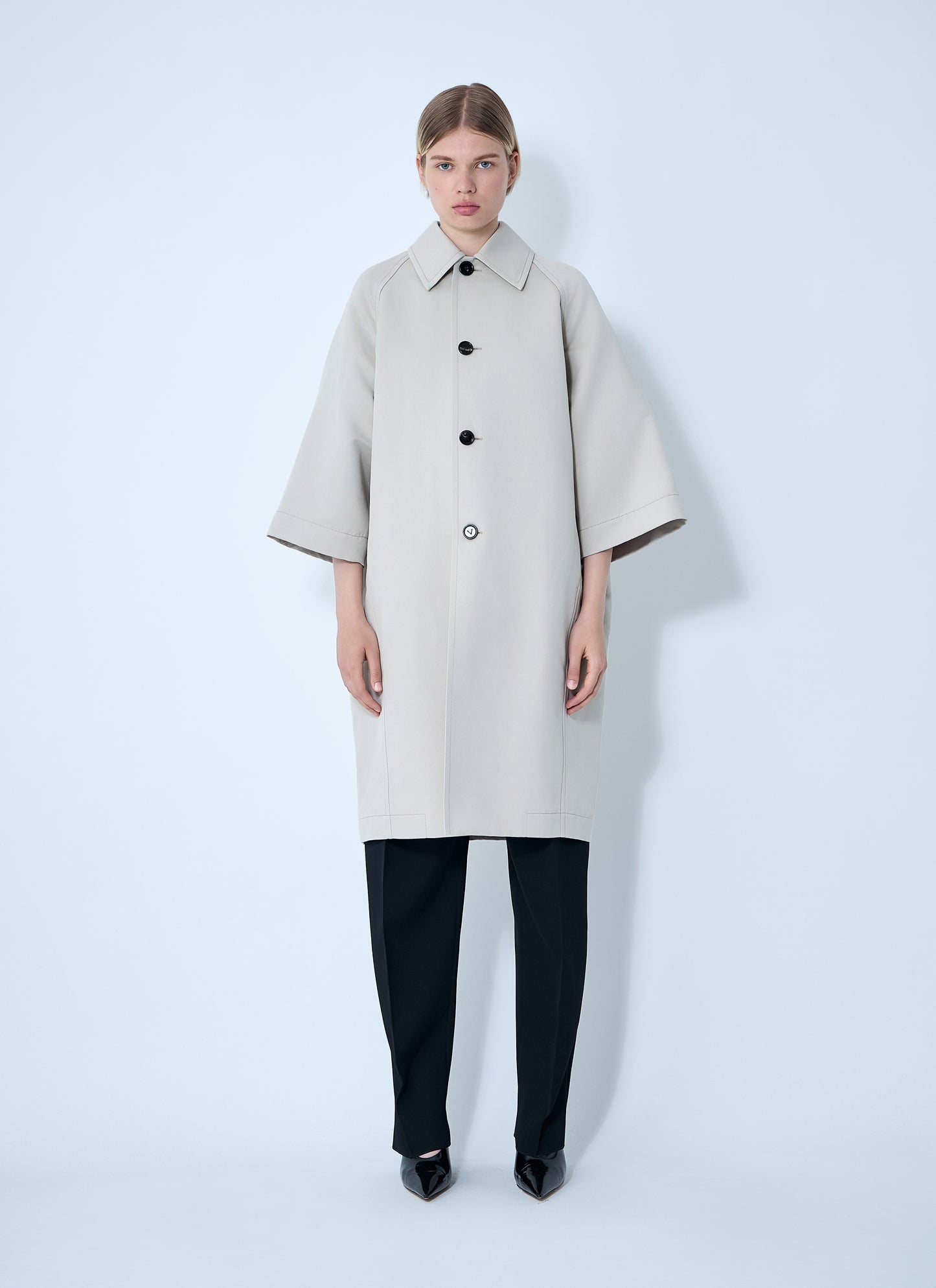 Bottega Veneta Women Silk-And-Cotton-Blend Coat BOTTEGA VENETA